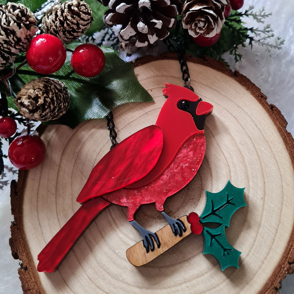 Cherryloco Jewelry Cardinal Necklace - Elegant Bird Pendant for Women | Perfect Gift for Birthdays, Anniversaries & Special Occasions | Ideal for Layering or Everyday Wear