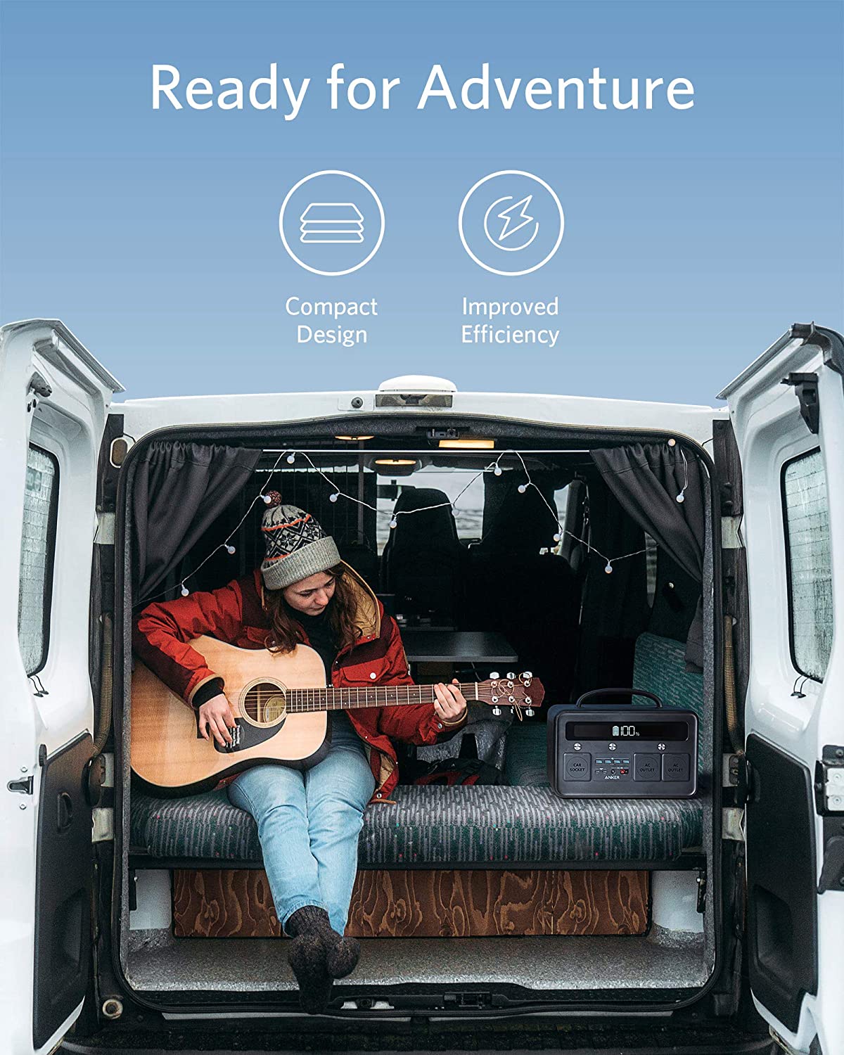Anker 545 Portable Power Station 778WH/500W - Solar Generator for Camping, RV, Emergencies & Outdoor Adventures | Compact & Lightweight Backup Battery for Home & Travel