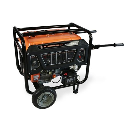 BNG6500 Portable Gas Generator - 6500W Quiet Inverter Generator for Home Backup, Camping & Outdoor Power - Reliable Emergency Power Supply for RV, Job Sites & Natural Disasters