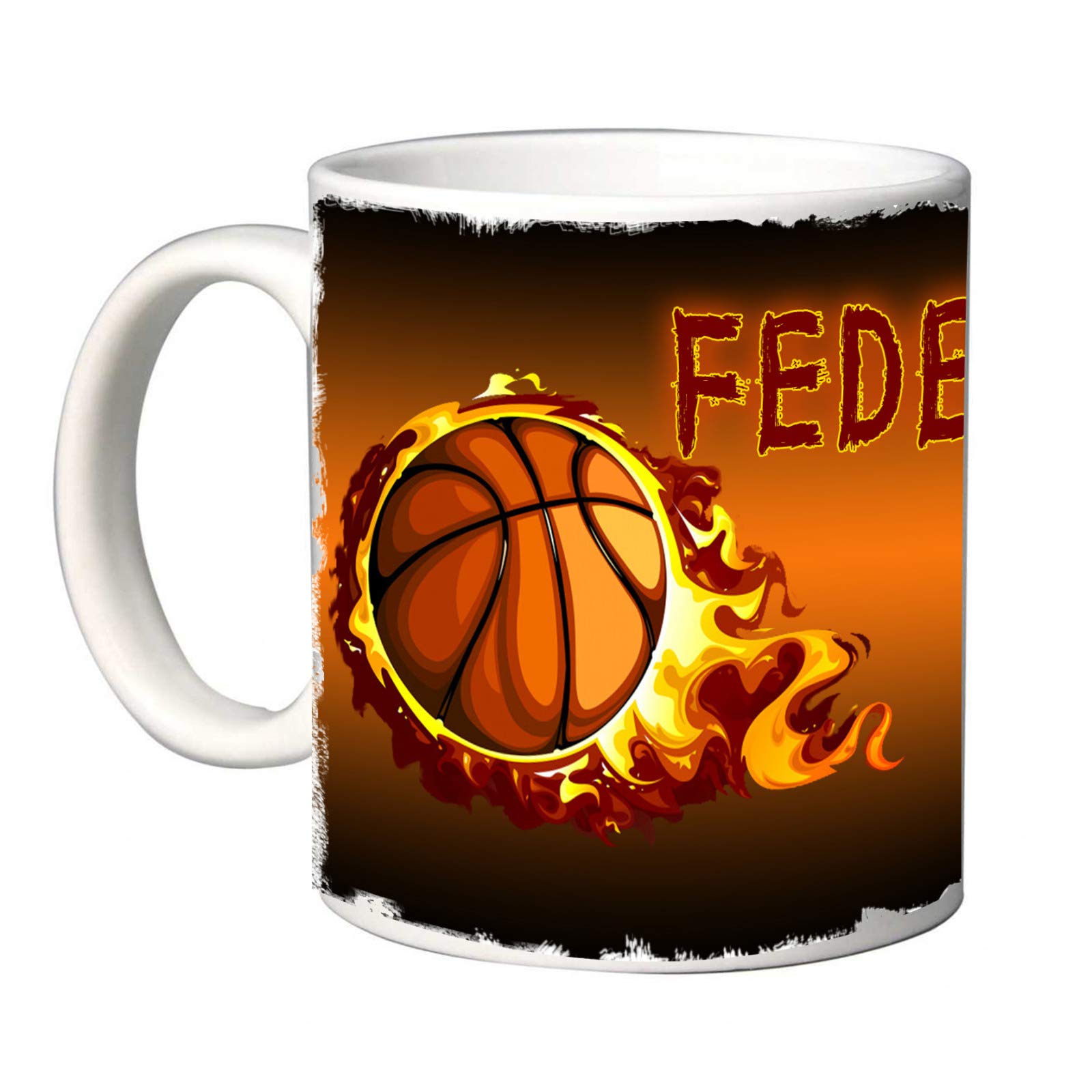 Mr. Gadgets - Stylish Basketball Themed Decorative Mug (Model 2) - Perfect Gift for Sports Fans, Office Use & Home Decor