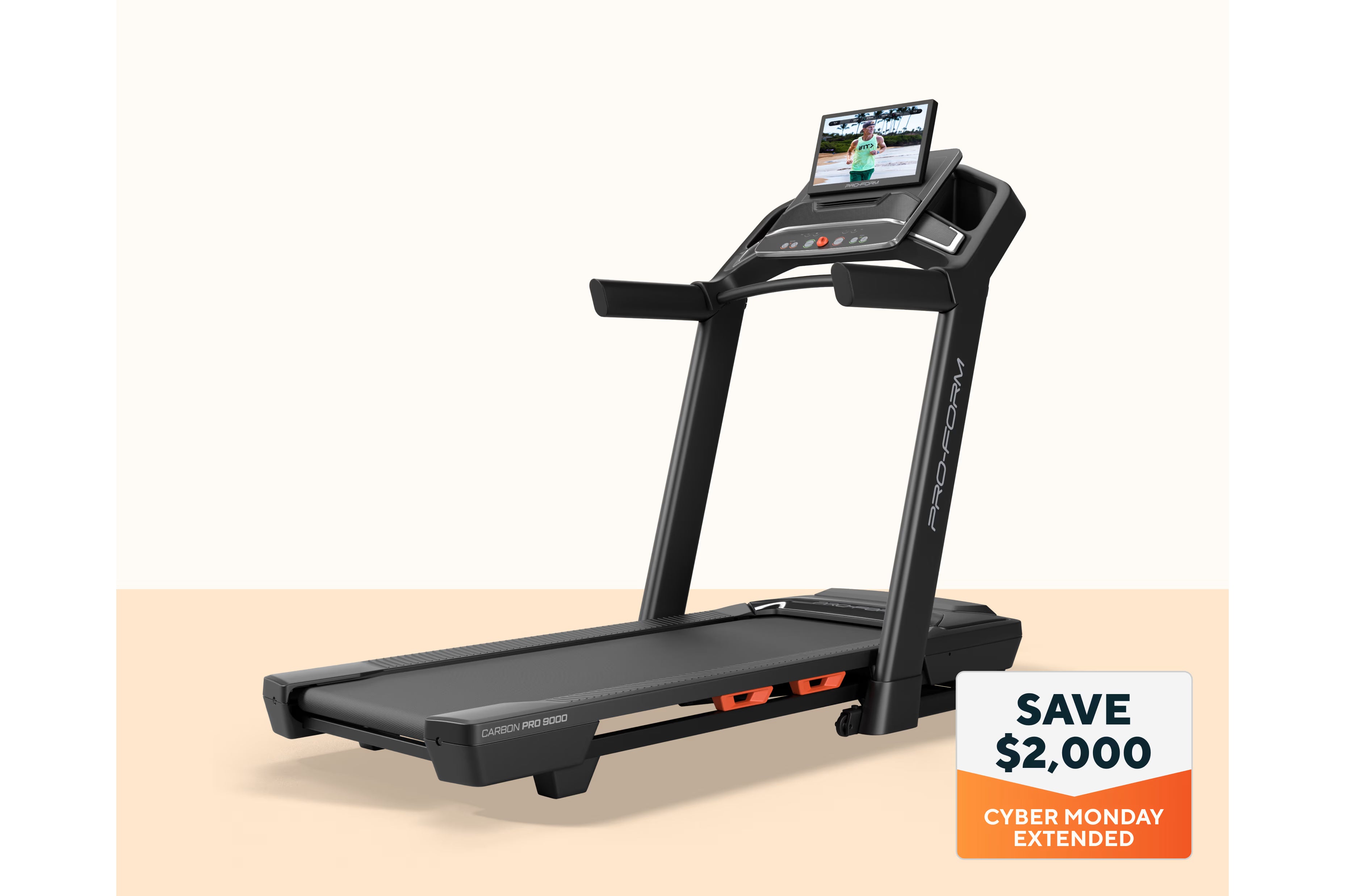 ProForm Carbon Pro 9000 Treadmill - Premium Home Gym Equipment with Powerful Motor & Cushioned Deck | Perfect for Running, Walking & Cardio Workouts at Home