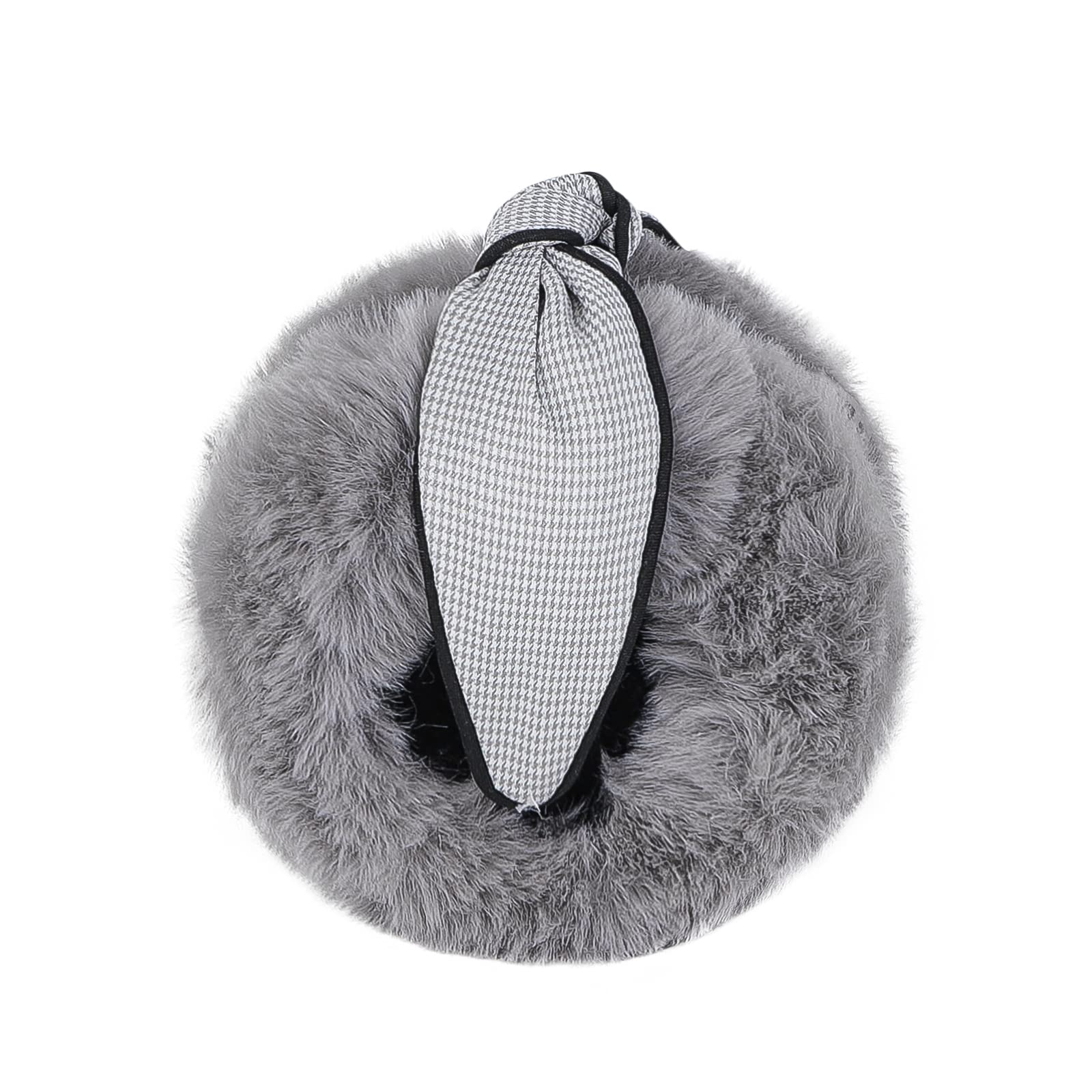 **Women's Fluffy Faux Fur Earmuffs – Winter Warm Ear Warmer, Soft Plush Adjustable & Foldable Headband for Cold Weather – Perfect for Skiing, Snowboarding & Outdoor Activities**