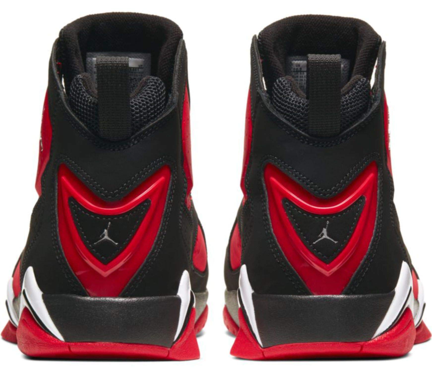 Jordan Men's True Flight Basketball Shoes - Black/Red/White - Size 9.5 D(M US) - High-Performance Basketball Sneakers for Court Play & Streetwear Style
