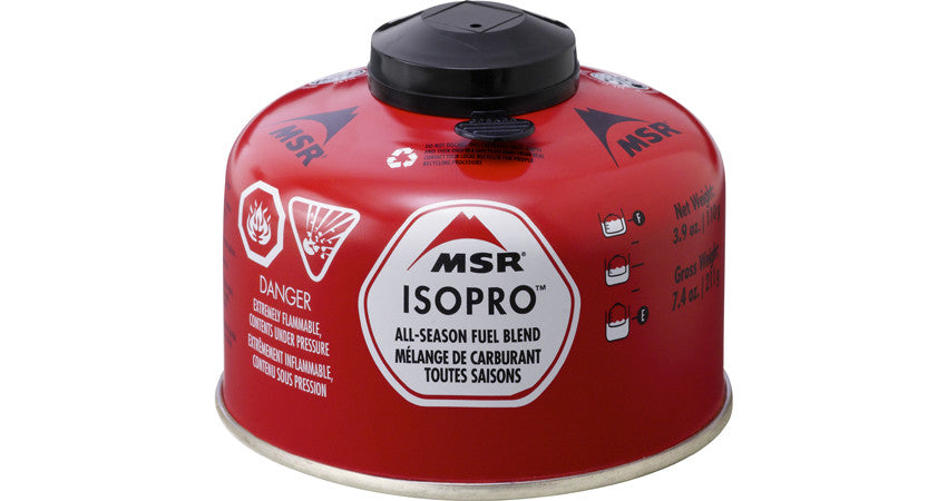MSR IsoPro Fuel Canister 4 oz - Lightweight Camping Stove Fuel for Backpacking, Hiking & Outdoor Cooking