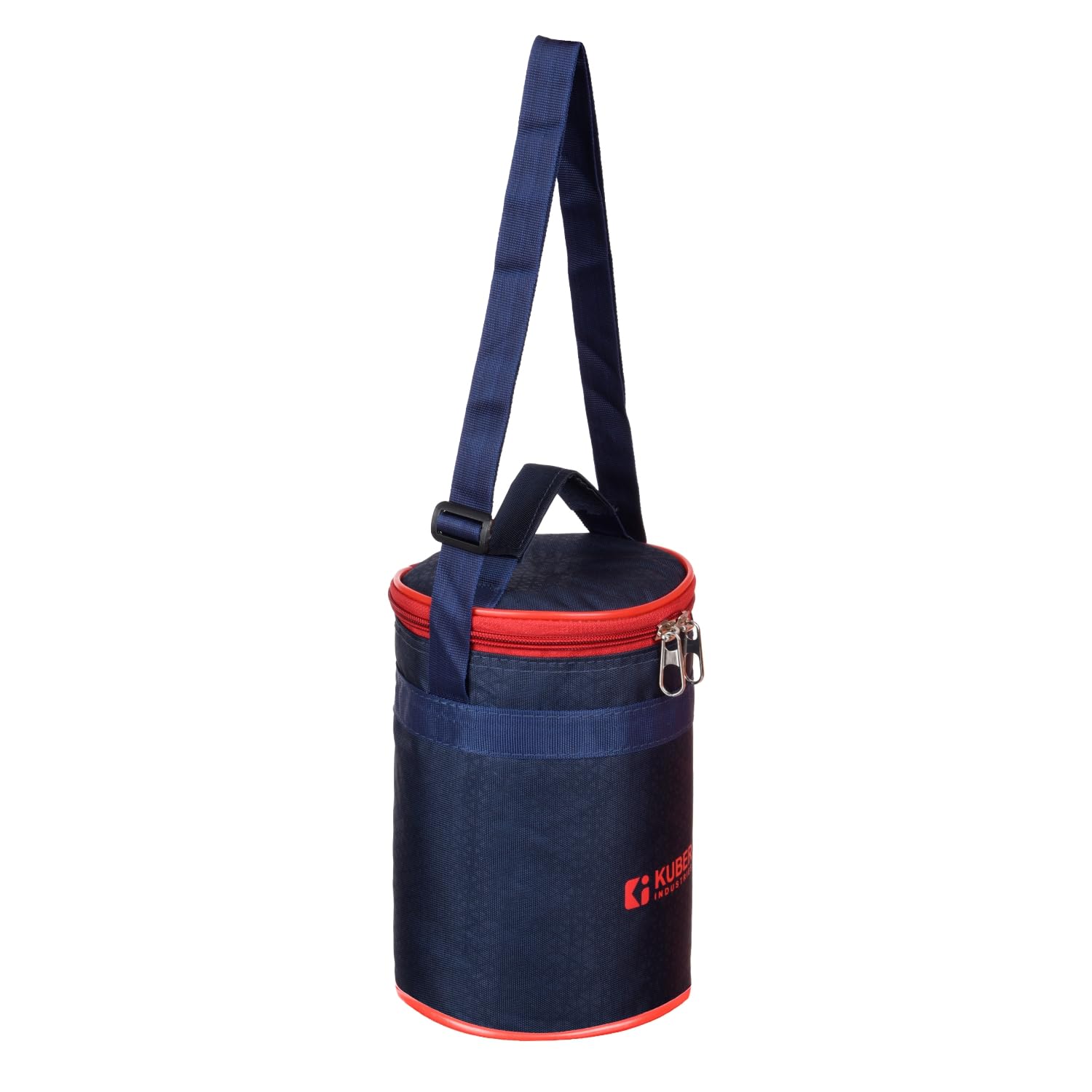 Heart-Shaped Insulated Lunch Bag for Office & College - Reusable, Navy Blue with Handle - Perfect for Work, School & Picnics
