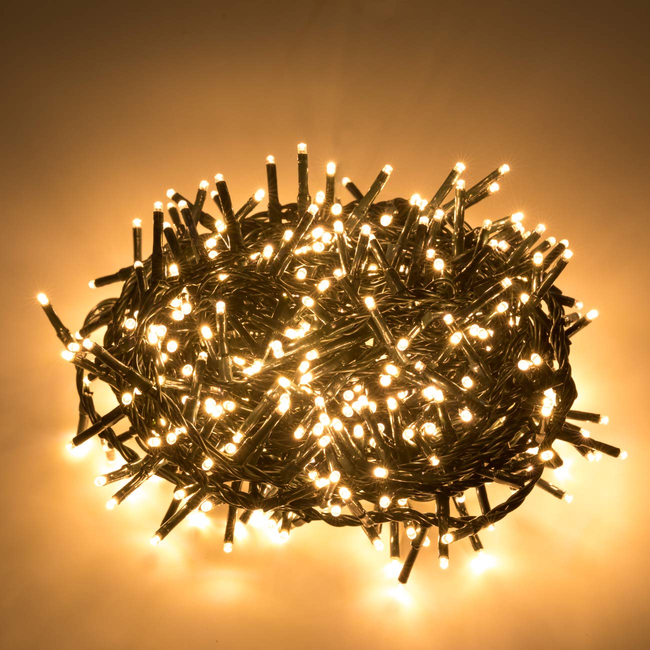 500 LED 49ft Christmas Cluster String Lights - Warm White Decorative Lights for Indoor/Outdoor Use - Perfect for Home, Garden, Wedding, Party, Xmas Tree & Bedroom Decorations - Create Festive Atmosphere for Holidays & Special Events