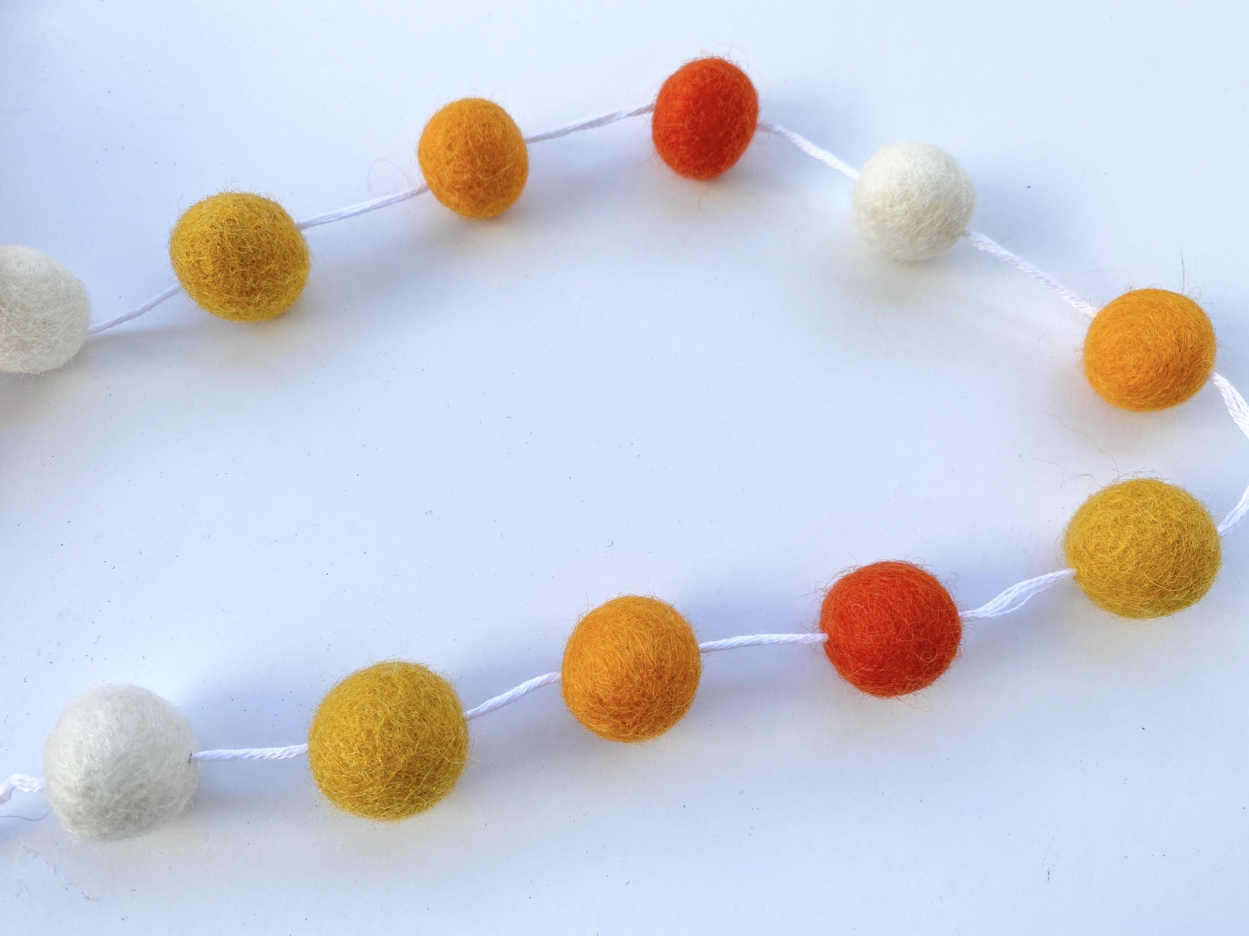 Vibrant Orange Garland Decor - Perfect for Fall, Halloween, and Thanksgiving Party Decorations | Home & Event Decoration