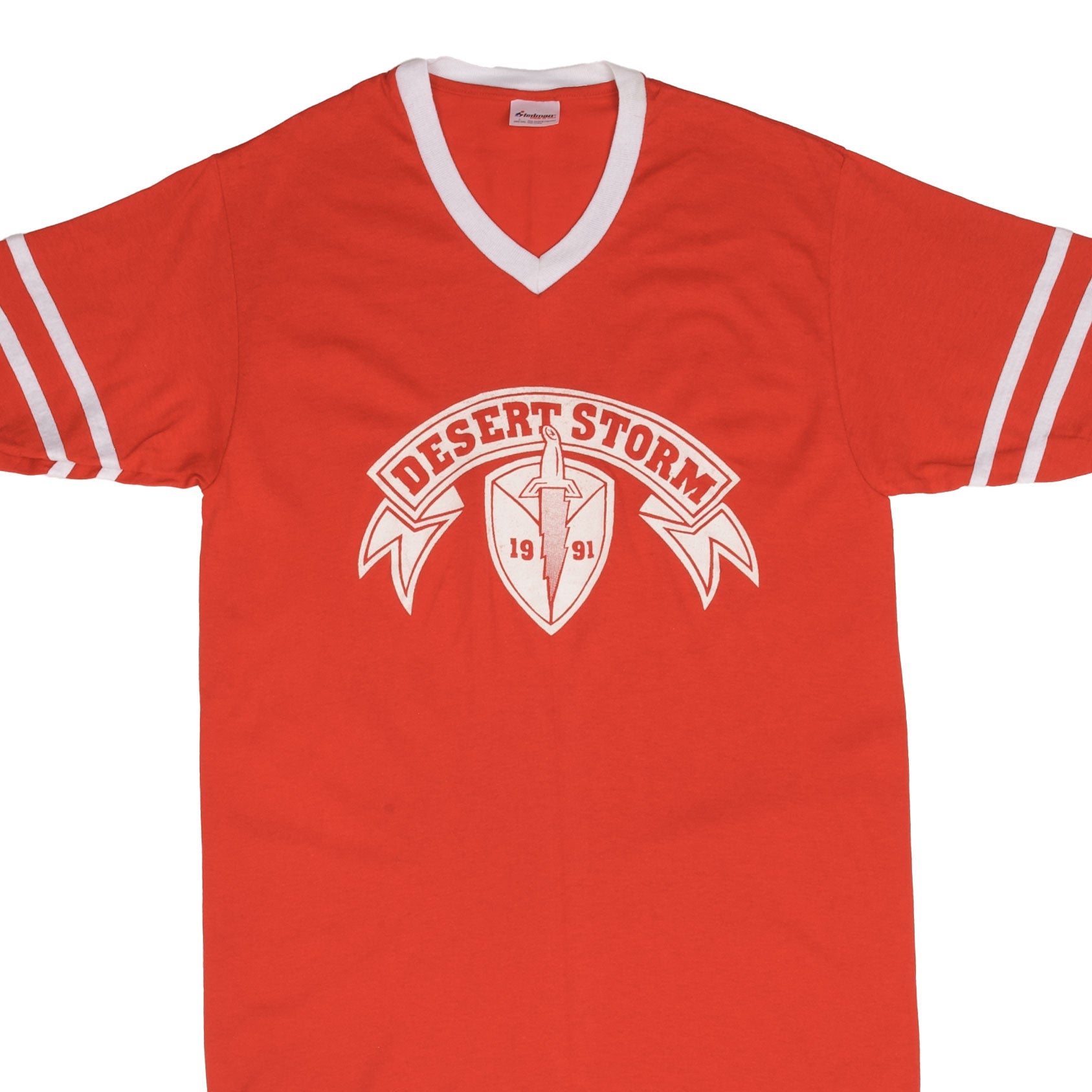 Vintage Operation Desert Storm Red T-Shirt 1991 | Authentic Military Tee | Made in USA | Medium Size | Perfect for History Buffs & Military Collectors | Great for Casual Wear, Patriotic Events & Vintage Fashion