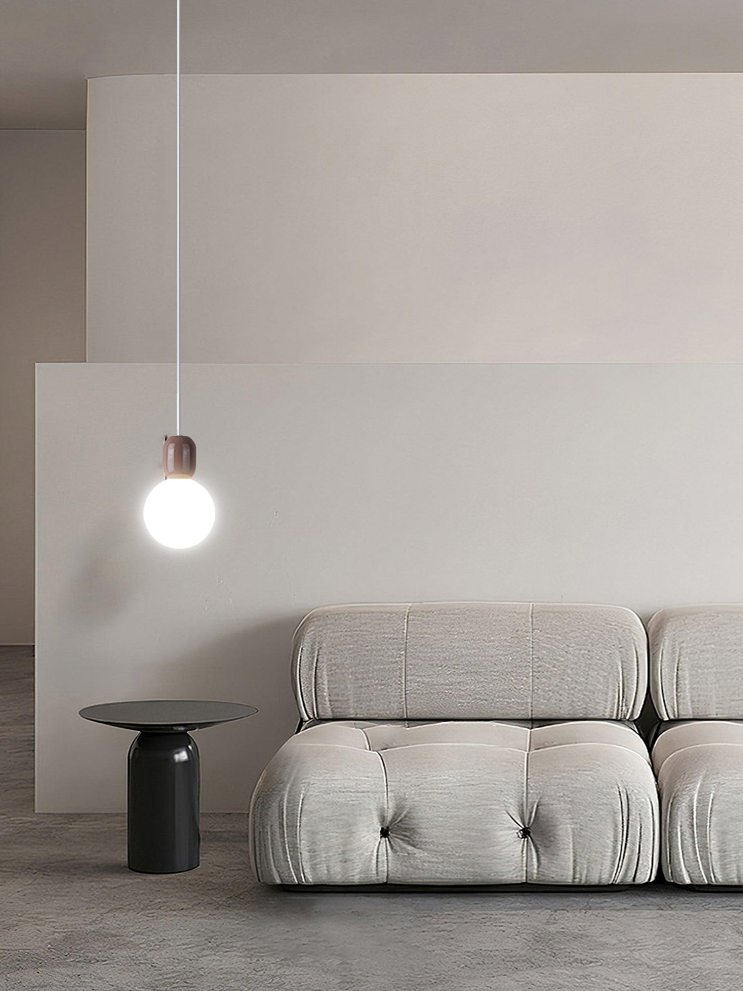 Modern Acrylic Two Ball Pendant Light Fixture - Minimalist Ceiling Lamp for Dining Room, Kitchen Island, Bedroom & Living Room Decor