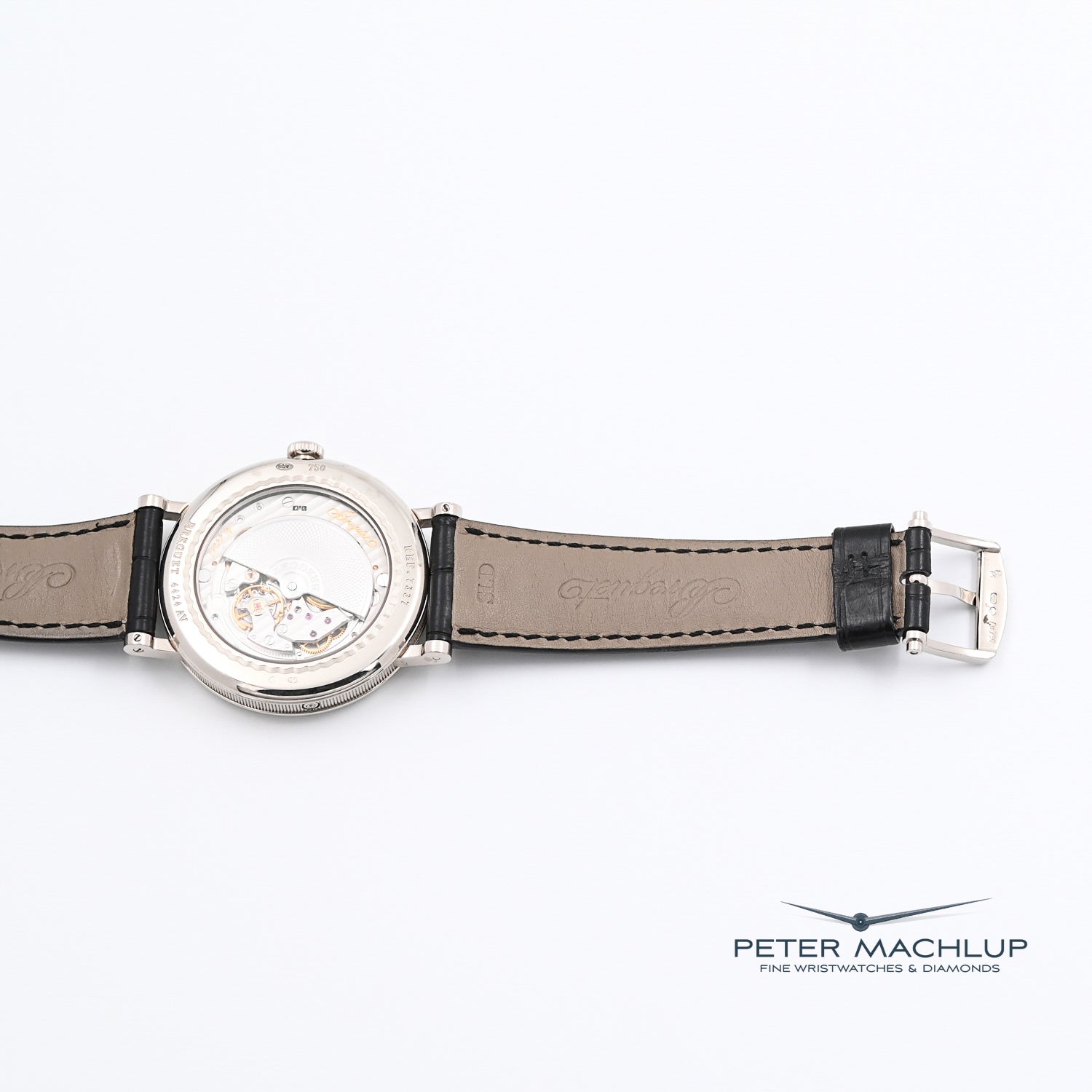 18ct White Gold Breguet Classique Moonphase Watch - Luxury Swiss Automatic Timepiece with Moon Phase Complication, Date Display & Sapphire Crystal - Perfect for Formal Events, Business Meetings & Collectors
