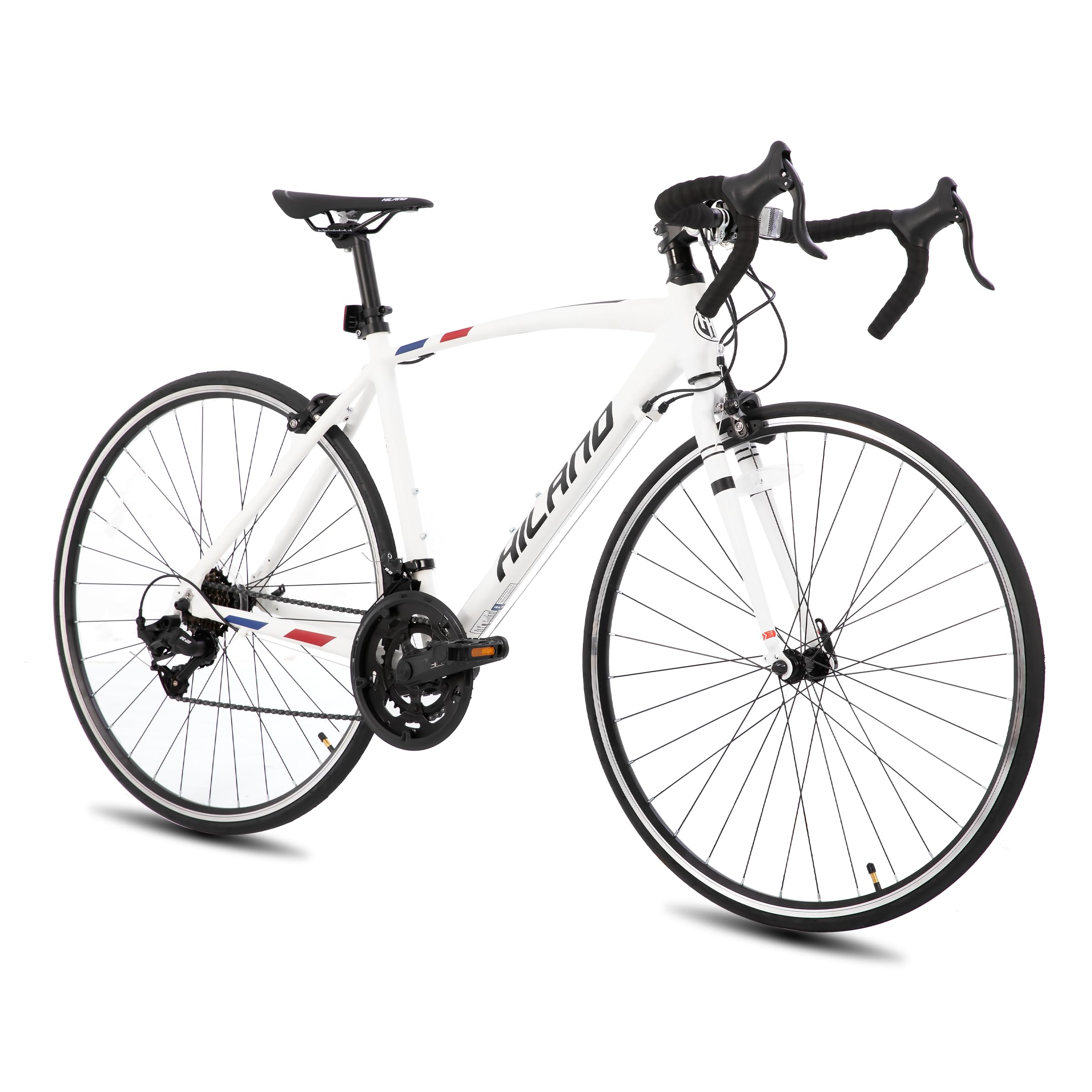 HILAND 700C Road Bike - 14 Speed Lightweight Aluminum Frame Racing Bicycle for Men & Women | Perfect for Commuting, Fitness Training & Outdoor Cycling Adventures