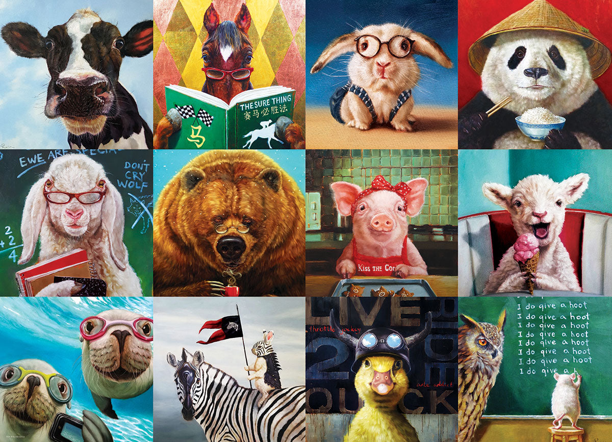 Eurographics 1000-Piece Jigsaw Puzzle - Funny Animals Collection for Adults & Teens - Perfect for Family Game Night, Stress Relief & Home Decor