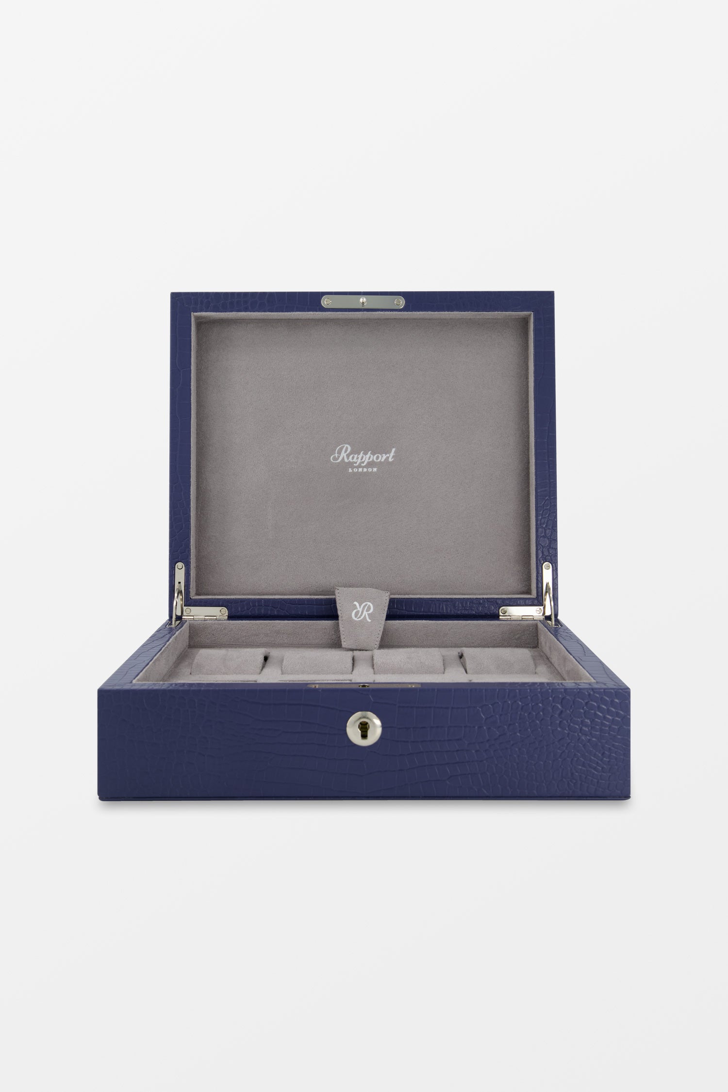 Premium Blue Brompton Eight Watch Box - Luxury Leather Watch Storage Case for Men & Women - Perfect for Travel, Home Display & Watch Collectors