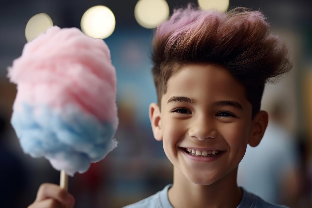 Premium All-Natural Cotton Candy Sugar Floss - USA Made, Watermelon Flavor (4oz) for Cotton Candy Machines - Perfect for Parties, Carnivals & Home Treats