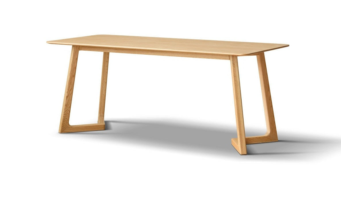 Premium Solid Oak Wood Large Office Desk - Spacious Workstation for Home & Business Use - Ideal for Writing, Studying & Remote Work