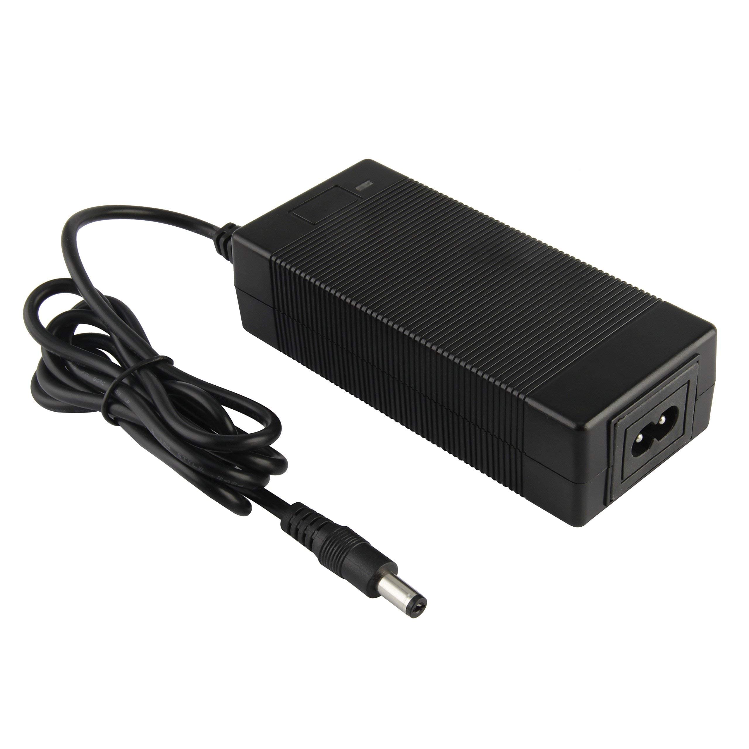 48V 54.6V Lithium Battery Charger - 48 Volt DC Power Supply Adapter with 5.5mm Round Plug for Rad Power Bikes, E-Bikes, Scooters & Electric Vehicles - Perfect for Home, Commuting & Outdoor Adventures