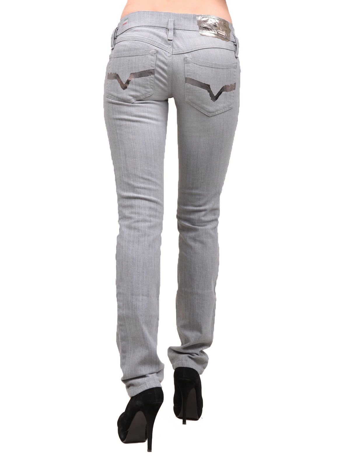 Diesel Women's Grey Wash Super Slim Jeans - Grey, Size 28x32 | High Waist Skinny Jeans for Women | Perfect for Casual Wear, Night Out & Office Outfits