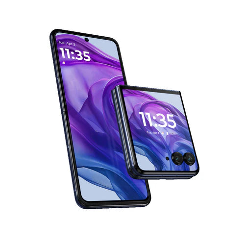 Refurbished Motorola Razr 50 Ultra 2024 (XT2451-3) Unlocked 5G Smartphone - Dual SIM, Foldable Design | Perfect for Business Travel & Social Media Content Creation