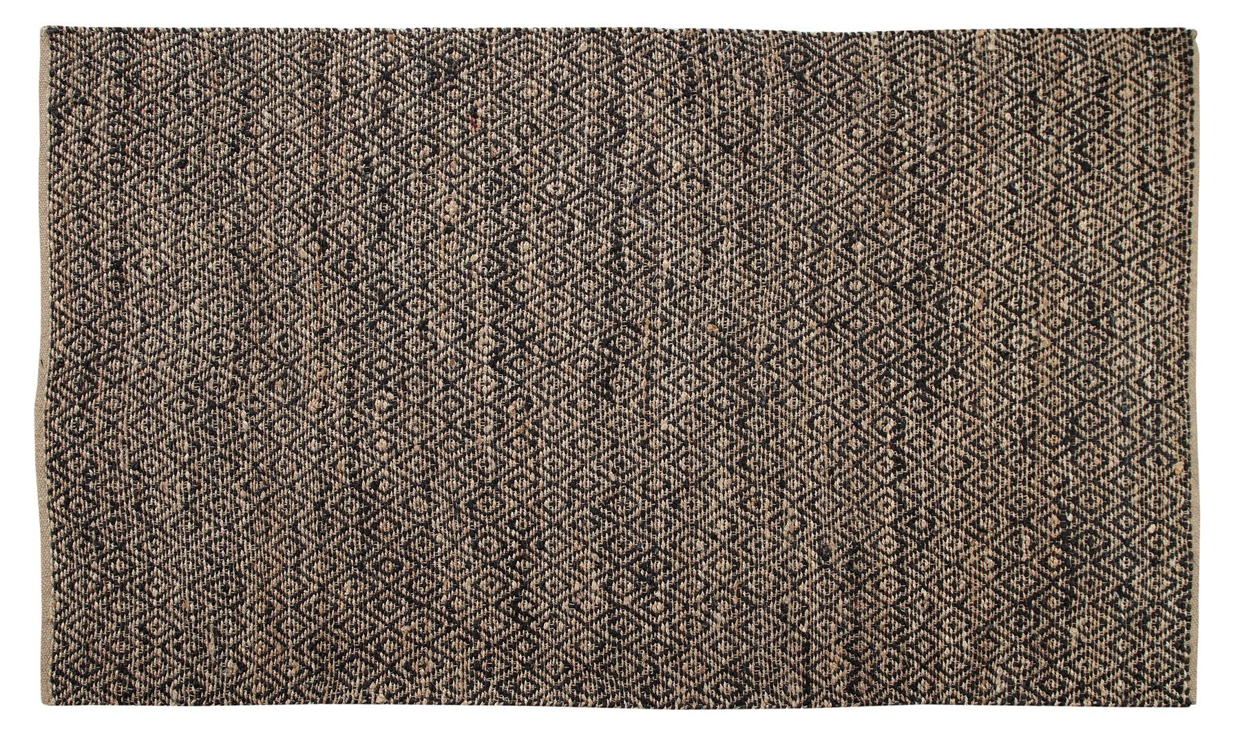 Corchorous Collection - 100% Jute Handmade Area Rug 5x7.5 Feet, Natural Fiber Bohemian Floor Mat for Living Room, Bedroom & Home Decor | Kona Argyll Design