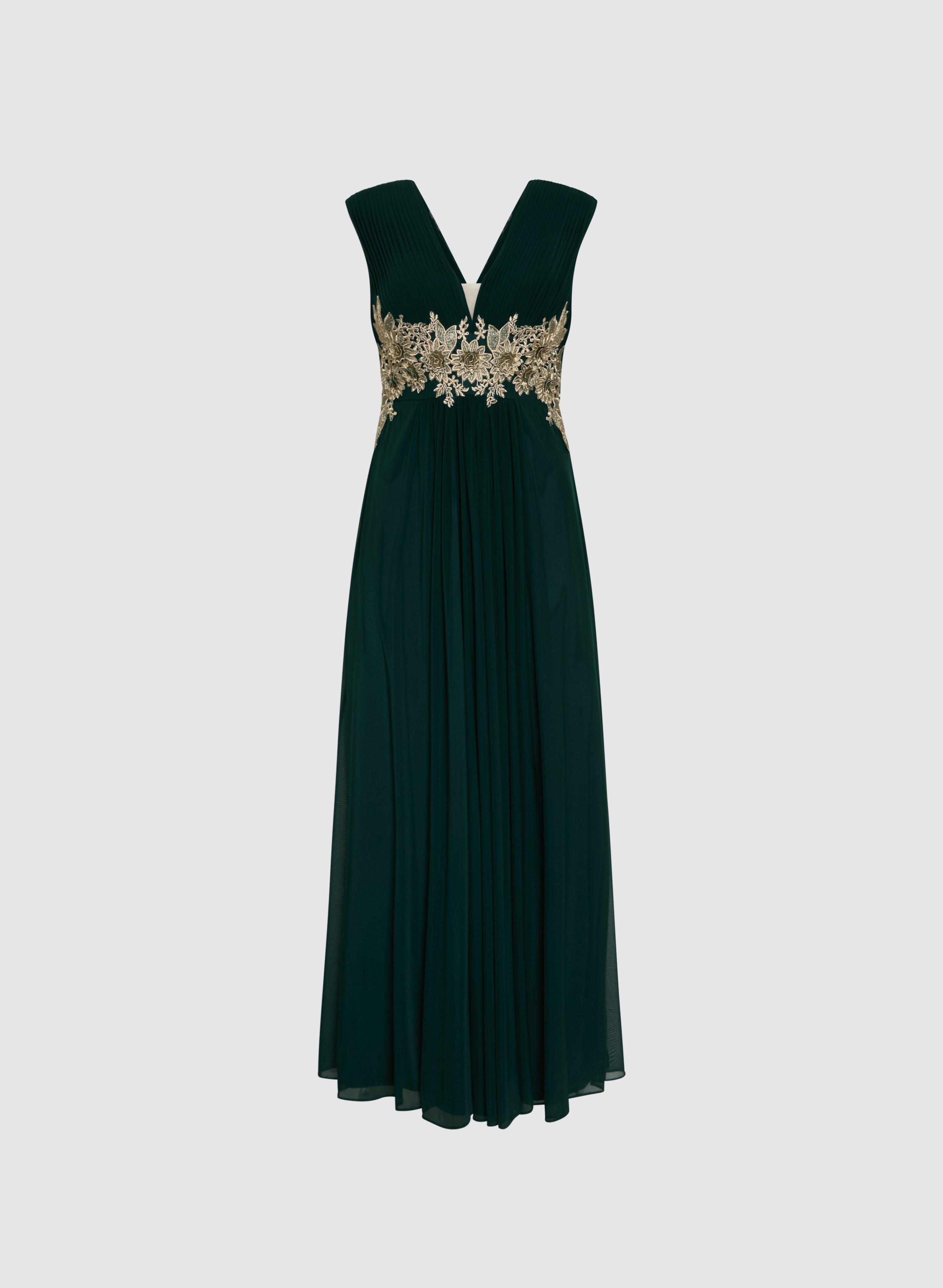 Embroidered Appliqué Maxi Dress for Women - Floral Boho Summer Beach Dress - Perfect for Vacations, Weddings & Outdoor Parties