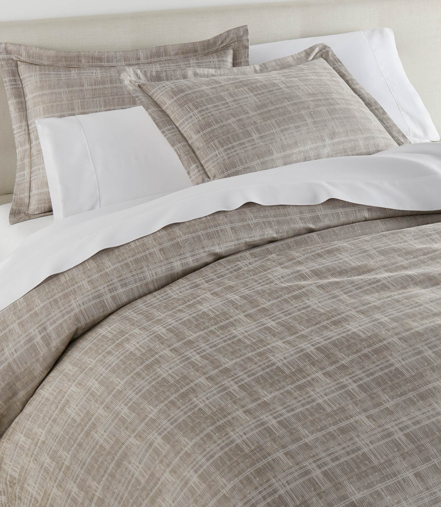 Biagio Jacquard Sham Pillowcase Set - Luxury 100% Cotton Decorative Pillow Cover for Bedroom & Living Room - Perfect for Home Decor, Sofa, Couch, and Guest Room