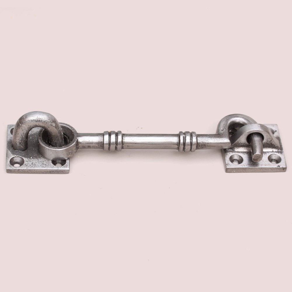 Natural Iron Cabin Hook - Rustic Door & Window Latch for Barn, Shed, and Cabin Decor - Heavy Duty Handmade Ironware for Home & Outdoor Use