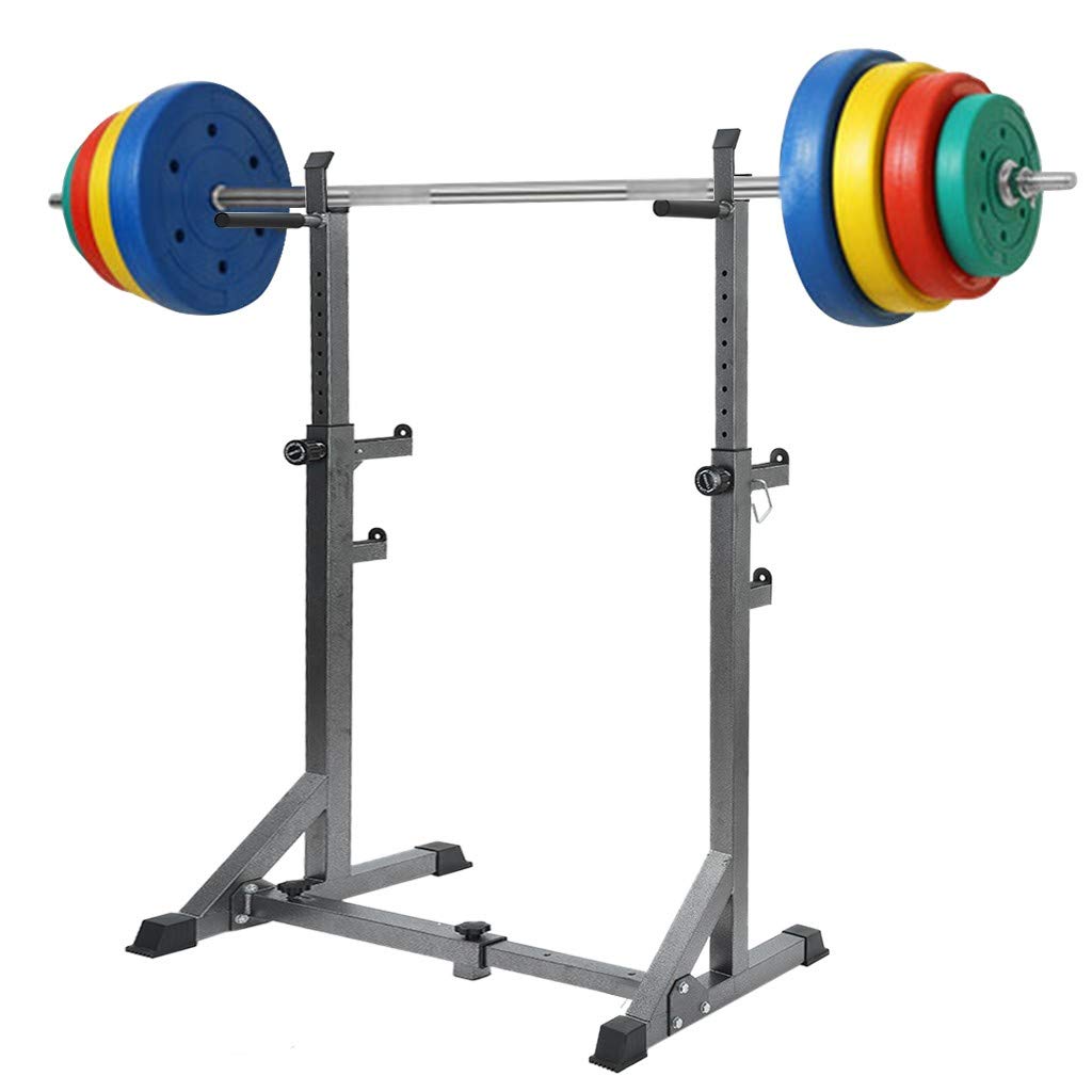Xinqinghao Adjustable Squat Rack & Dip Station - Multi-Functional Home Gym Equipment for Weight Lifting, Bench Press & Strength Training | Perfect for Garage Gym, CrossFit & Home Workouts