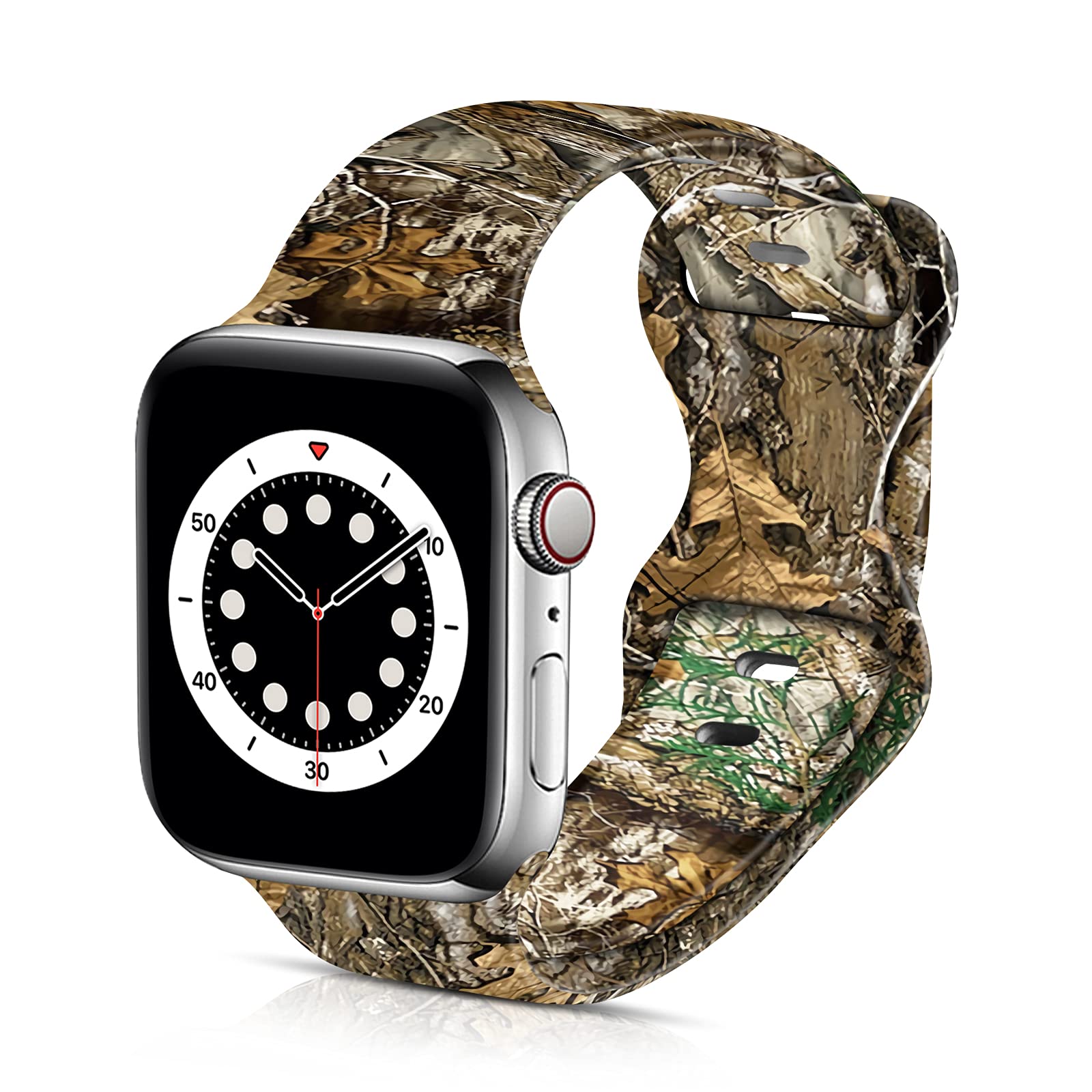 Soft Silicone Apple Watch Bands 38mm/40mm/42mm/44mm - Sport Replacement Strap for iWatch Series 6/5/4/3/2/1/SE - Breathable & Comfortable Wristband for Men & Women - Perfect for Running, Gym & Daily Wear
