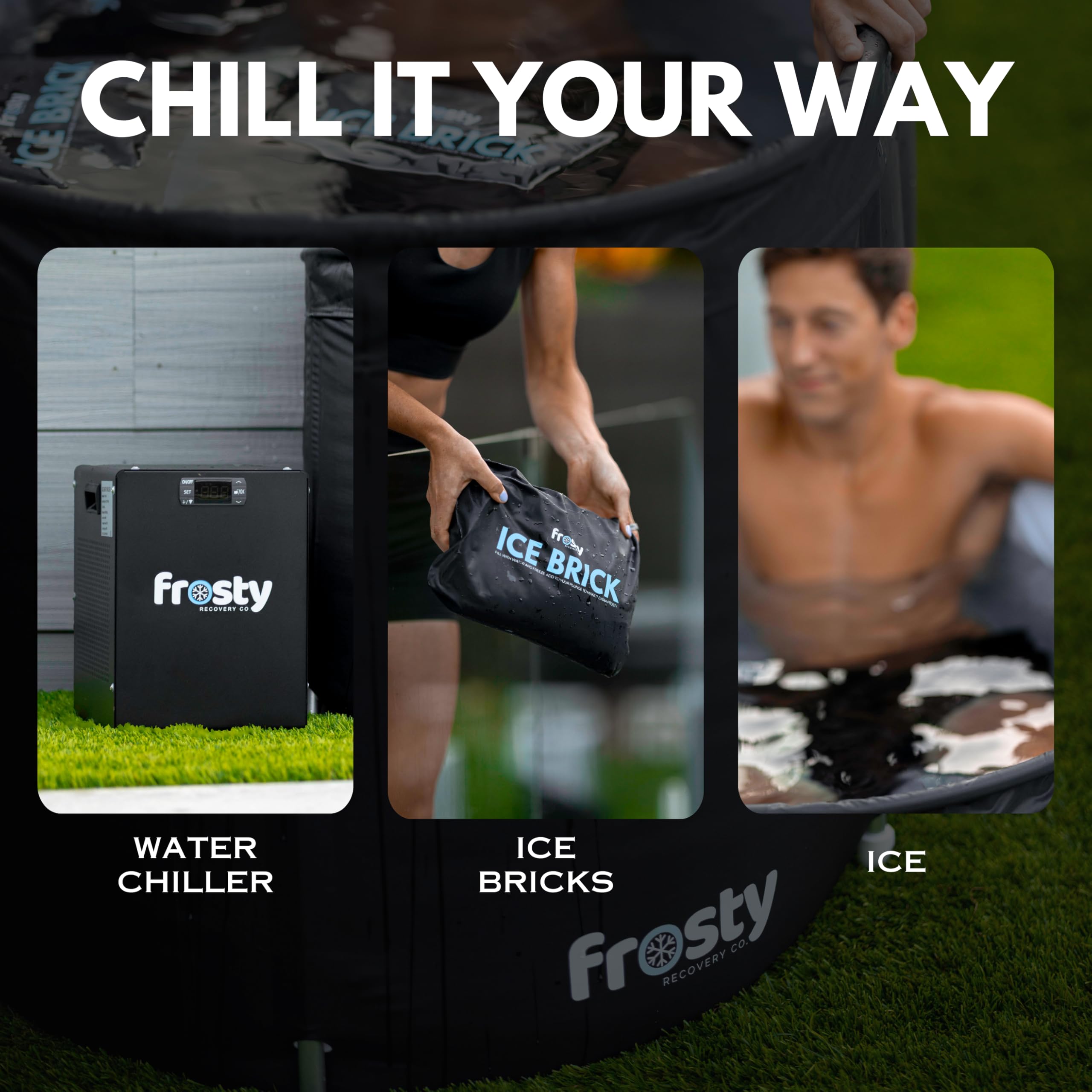 Extra Large Ice Tub Cold Plunge Pod - Professional Cold Water Therapy Bath with Water Chiller Compatibility - Portable Ice Bath Tub for Athletes, Recovery & Hydrotherapy at Home or Gym