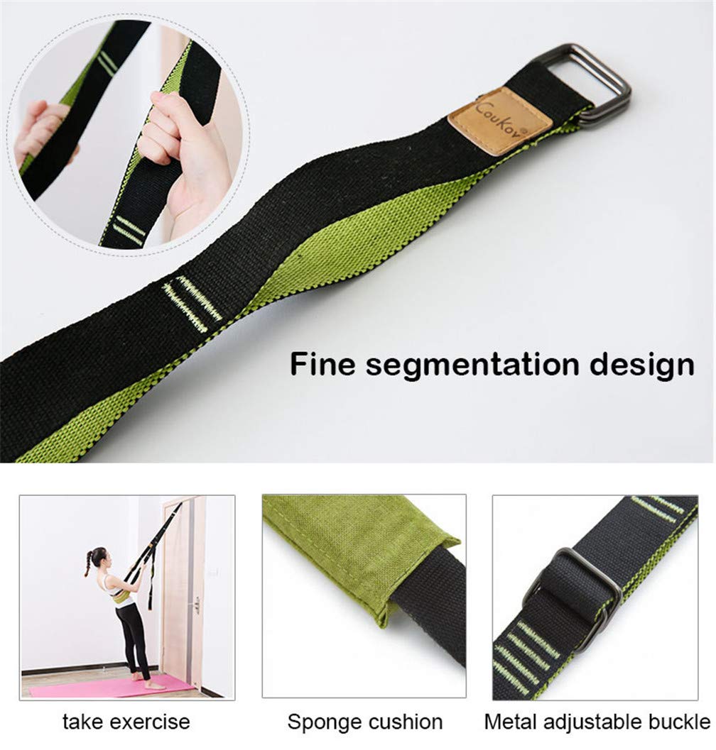 Professional Ballet Dance Yoga Stretch Strap for Waist, Leg & Back Flexibility – Physical Therapy & Athletic Training Tool for Home Pilates, Gymnastics, Cheerleading, Splits & Post-Workout Recovery – Ideal for Dancers, Athletes & Fitness Enthusiasts