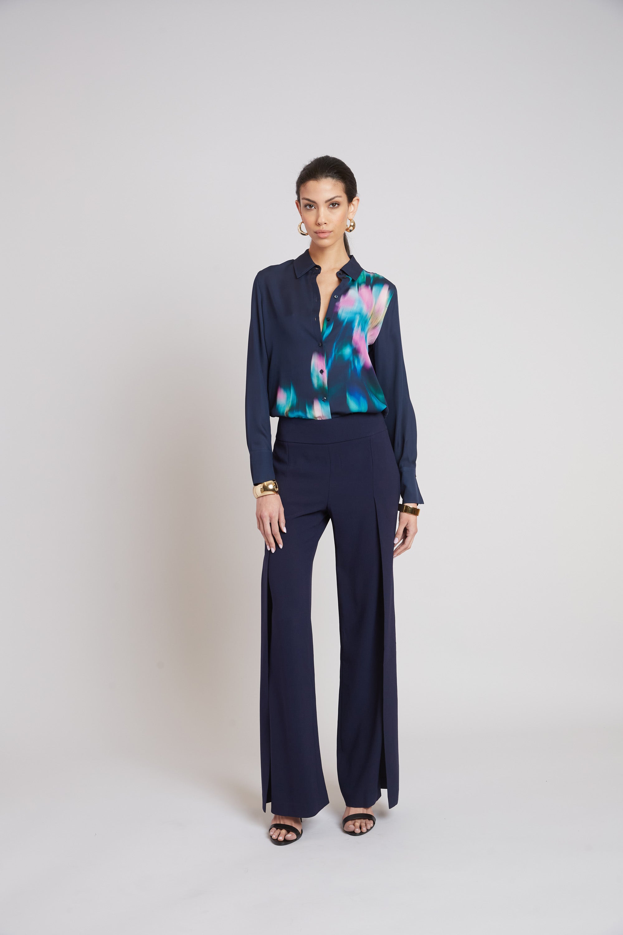 Milano Silk Shirt for Women - Premium Luxury Blouse for Office & Evening Wear | Elegant Business & Party Attire