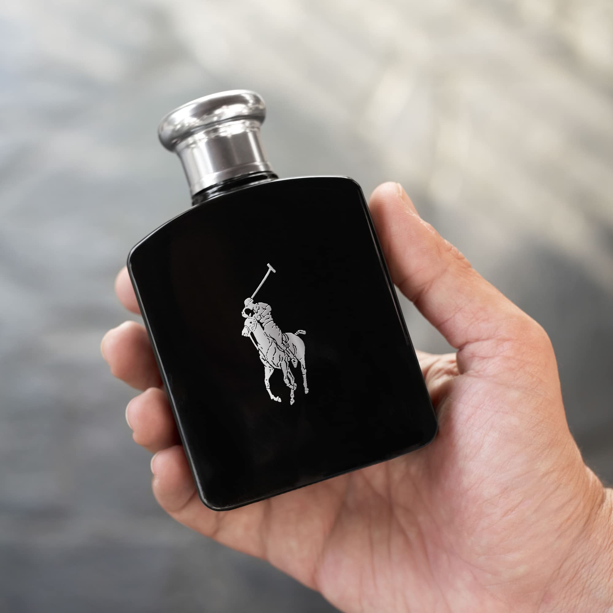 Ralph Lauren Polo Black Eau de Toilette for Men | Woody Fresh Cologne with Patchouli, Sandalwood & Mandarin | Medium Intensity Fragrance | Perfect for Date Night & Office Wear