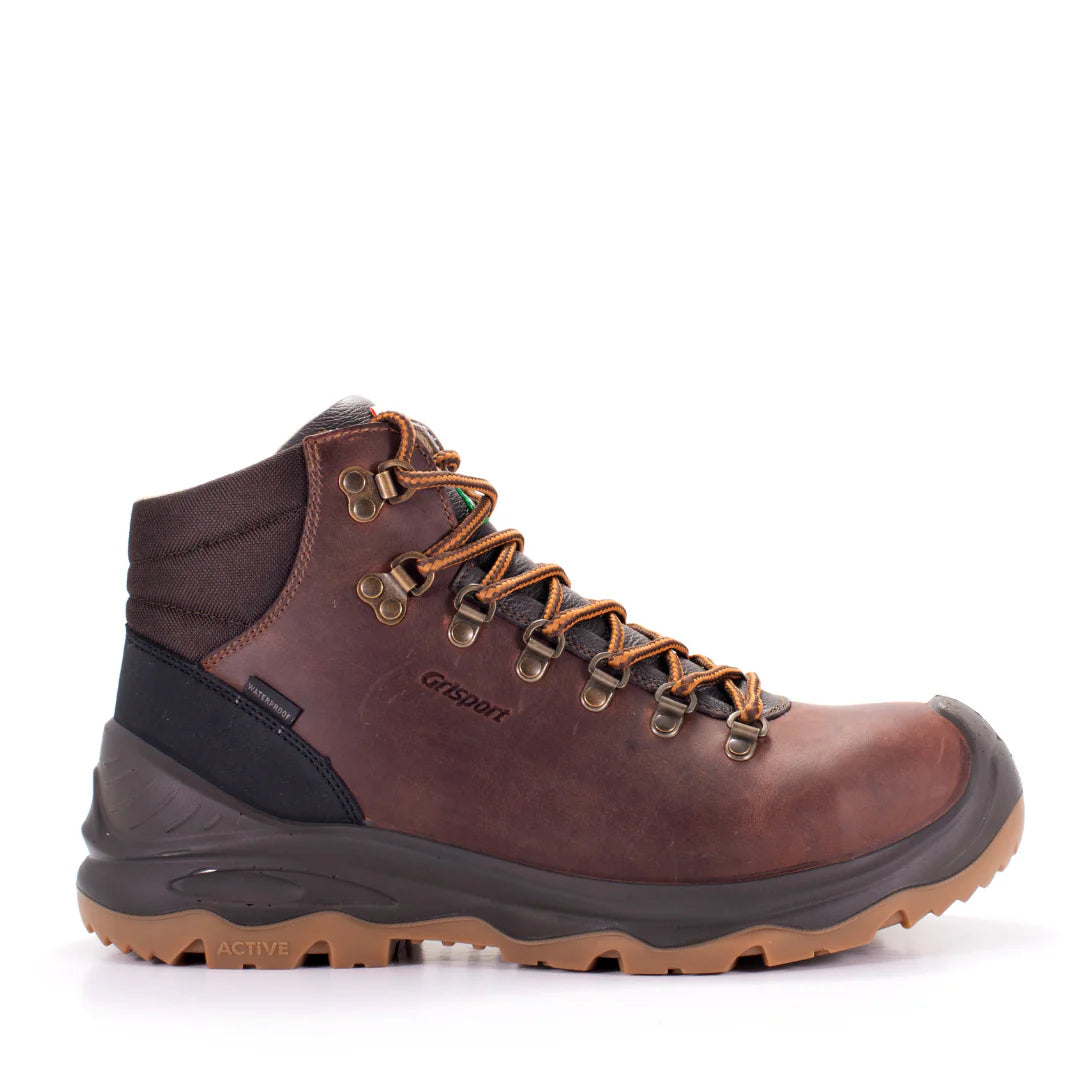 Grisport BOA Rustico Hiking Boots for Men - Charcoal Waterproof Outdoor Shoes (706297C1T) - Perfect for Trail Walking, Camping & Mountain Adventures
