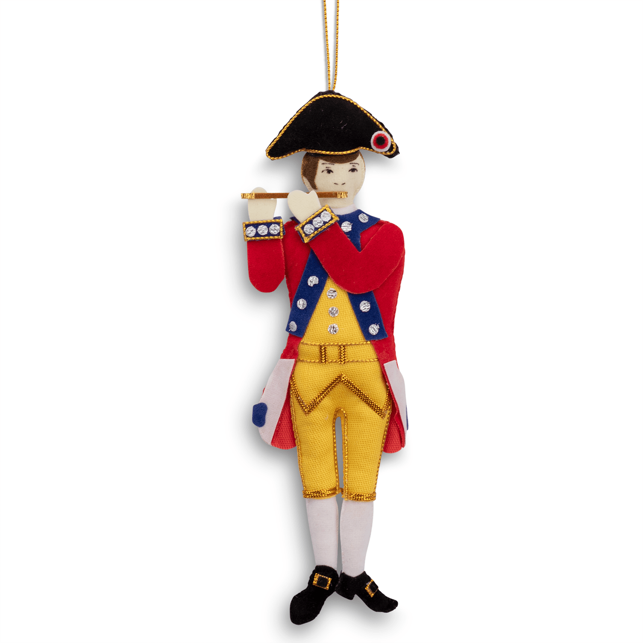 Revolutionary Fife Fabric Ornament - Handmade Decorative Home Accent for Christmas Tree, Gift Wrapping & Holiday Decorations