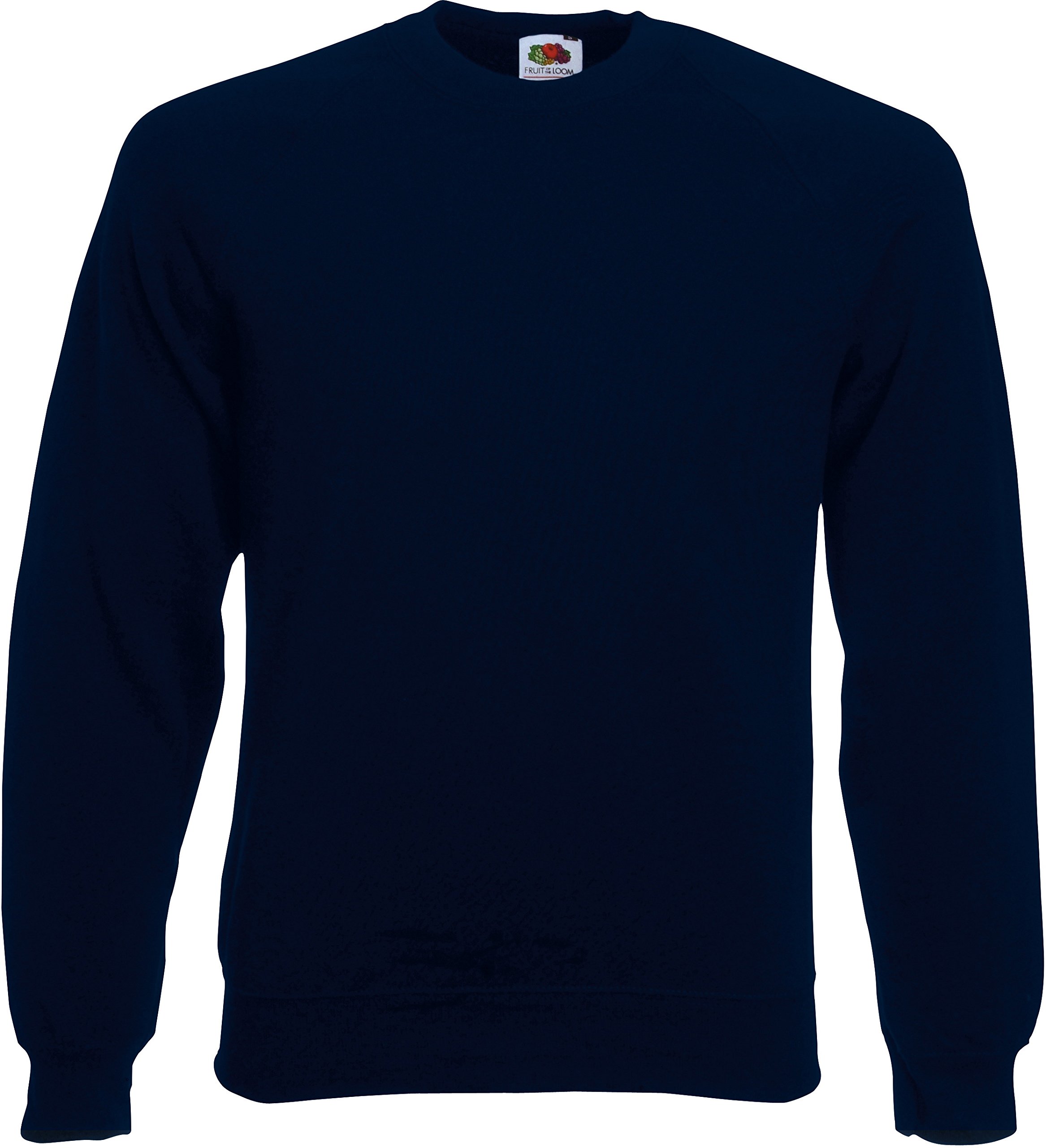 Fruit of the Loom Men's Raglan Sweatshirt - Comfortable Long Sleeve Pullover for Casual Wear, Gym & Outdoor Activities