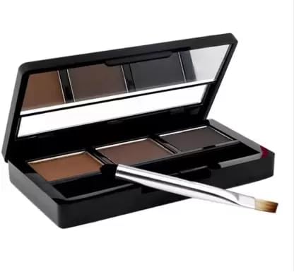 Best 3-in-1 Eyebrow Palette for Perfect Brows - Waterproof Eyebrow Powder, Pencil & Brush Set (10g) - Ideal for Daily Makeup, Salon Use & Travel Beauty Essentials