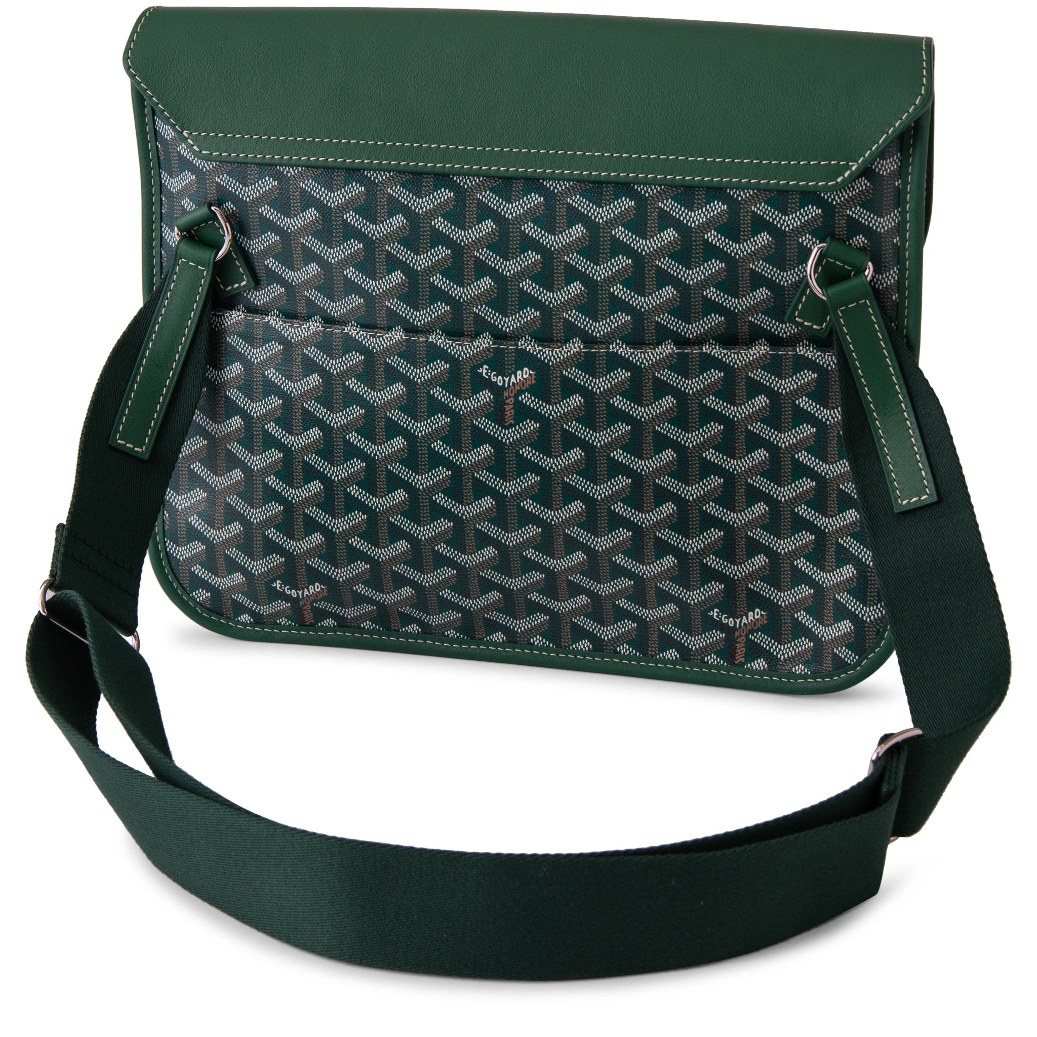 Goyard Coursier Green Messenger Bag for Men & Women - Waterproof Crossbody Shoulder Bag - Perfect for Travel, Work & Daily Use
