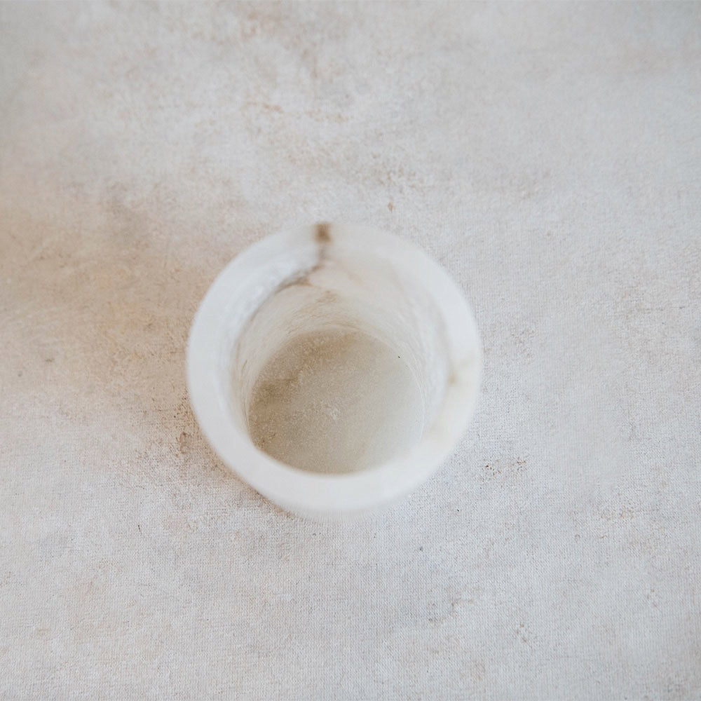 Handcrafted Alabaster Vessel - Elegant Stone Bowl for Home Decor, Wedding Centerpiece & Luxury Gift - Perfect for Dining Table, Mantel Display & Spa Relaxation