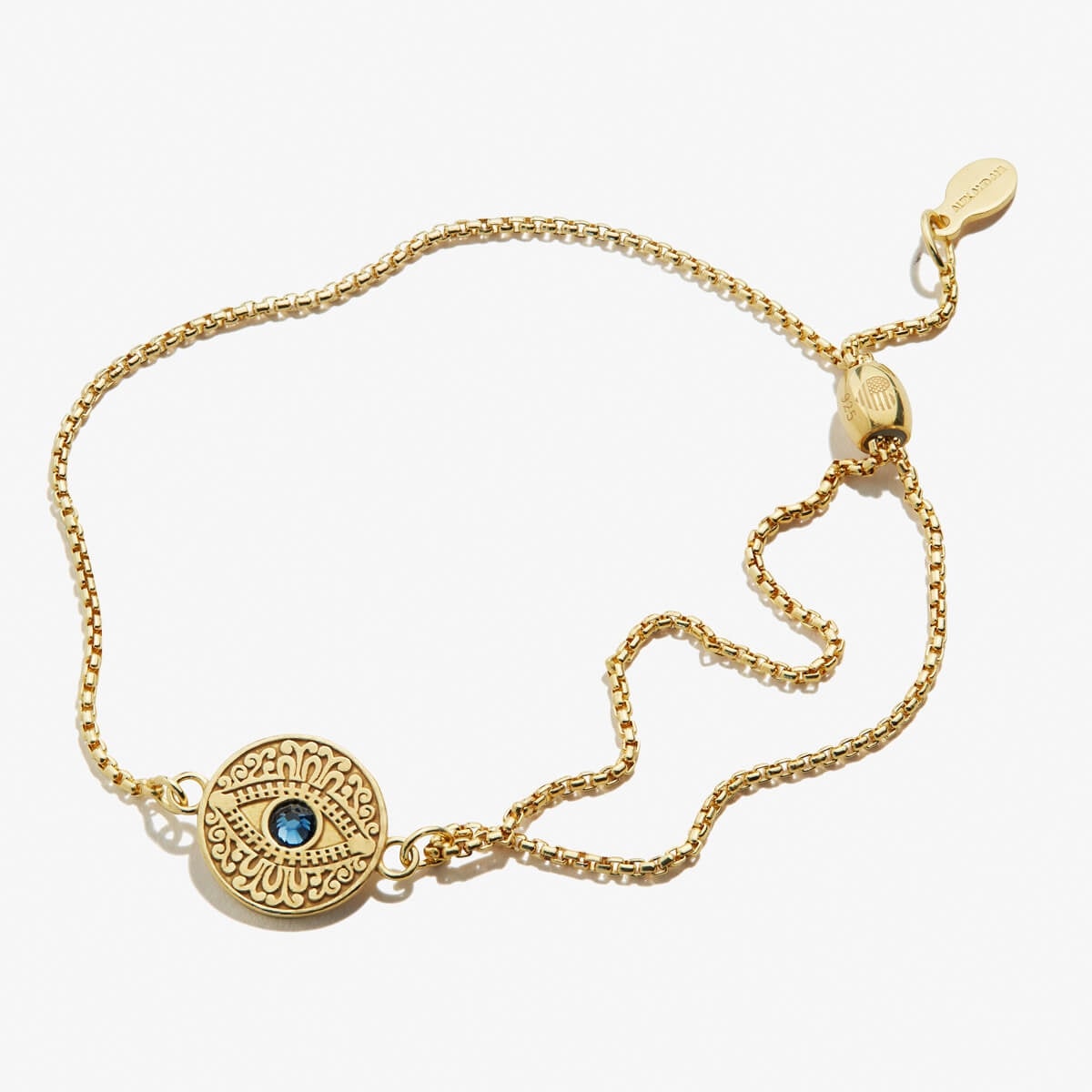 Evil Eye Crystal Pull Chain Bracelet for Women - Protection Jewelry with Blue Beads & Adjustable Chain - Perfect for Everyday Wear, Gifts & Spiritual Healing