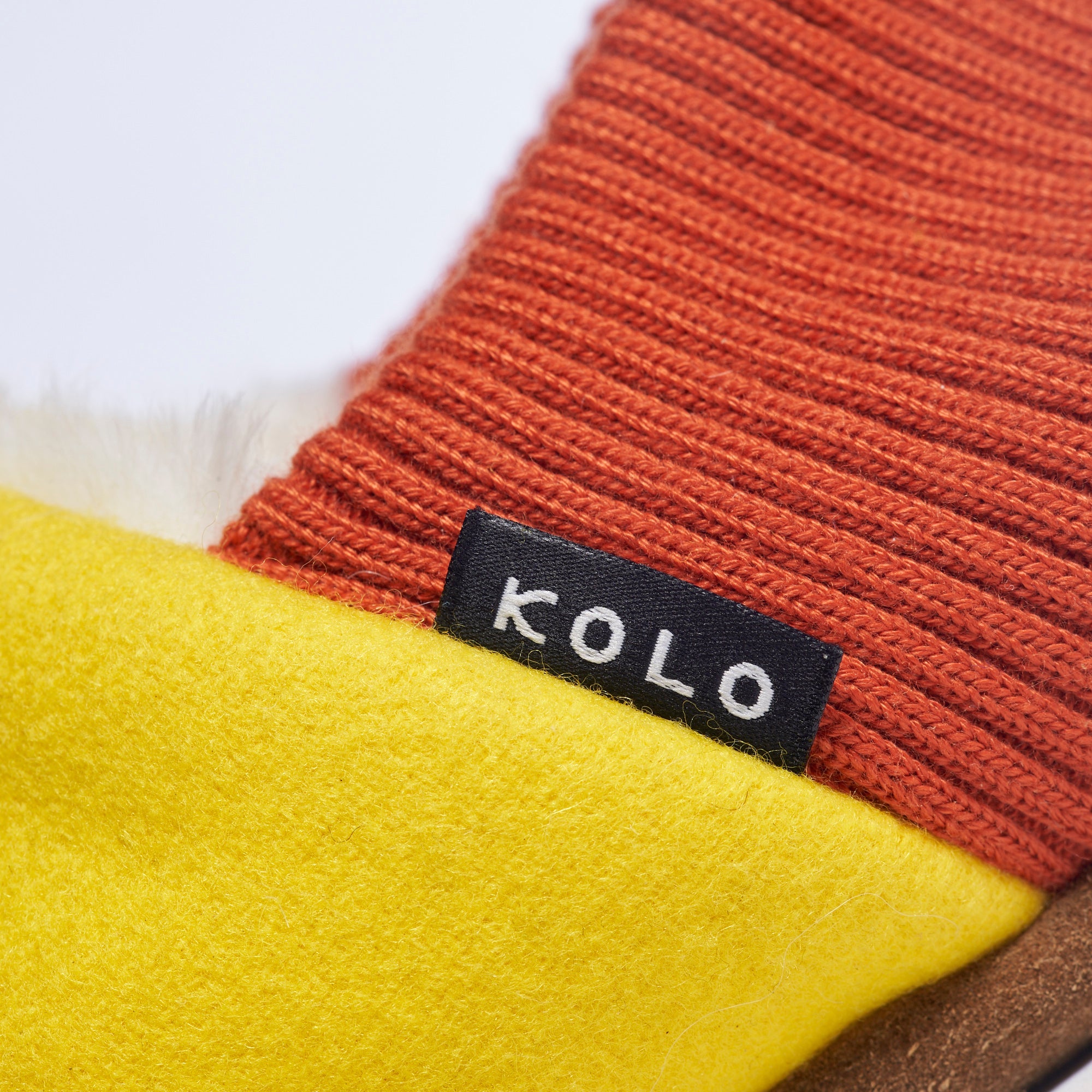 Warm Burel Wool House Slippers with Fur Lining - Cozy Indoor Shoes for Winter Comfort at Home