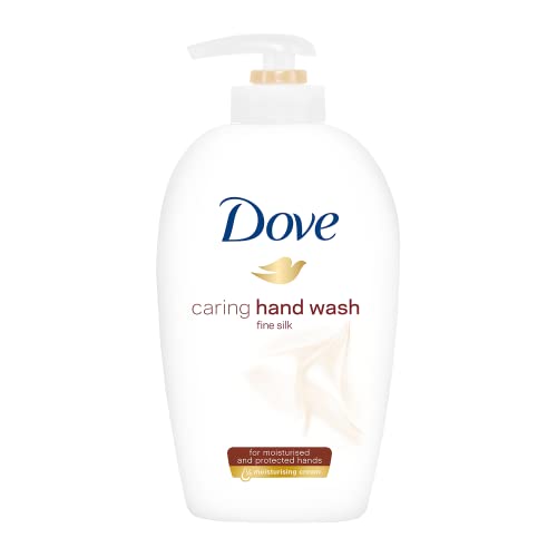 Dove Silk Cream Hand Wash 250ml - Moisturizing & Gentle for Dry Skin - Perfect for Bathroom, Kitchen & Office Use