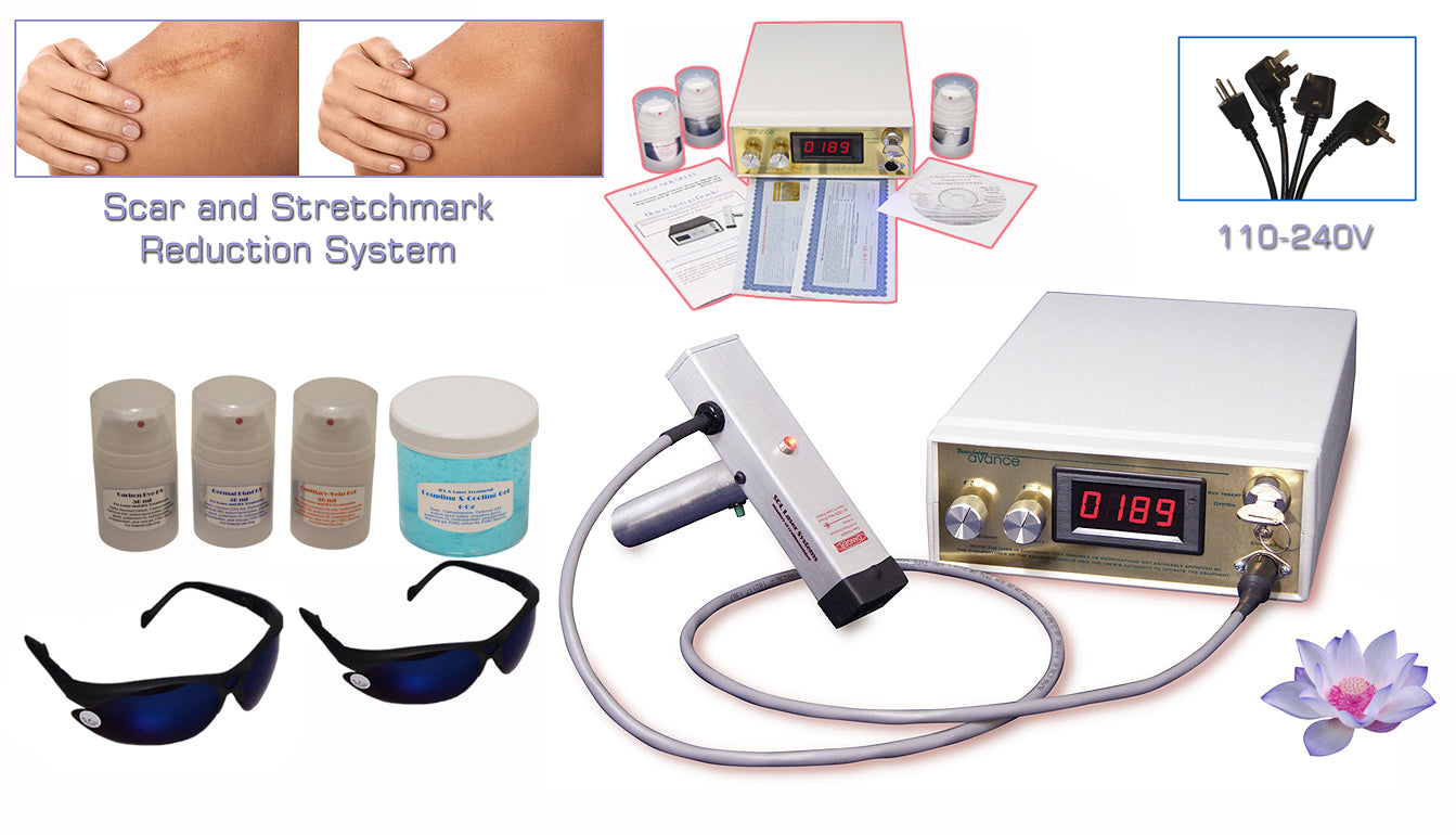 Scar & Stretch Mark Removal Device - Professional Skin Care Treatment Machine for Face & Body - Home & Salon Use for Men & Women - Perfect for Post-Surgery, Pregnancy & Weight Loss Recovery
