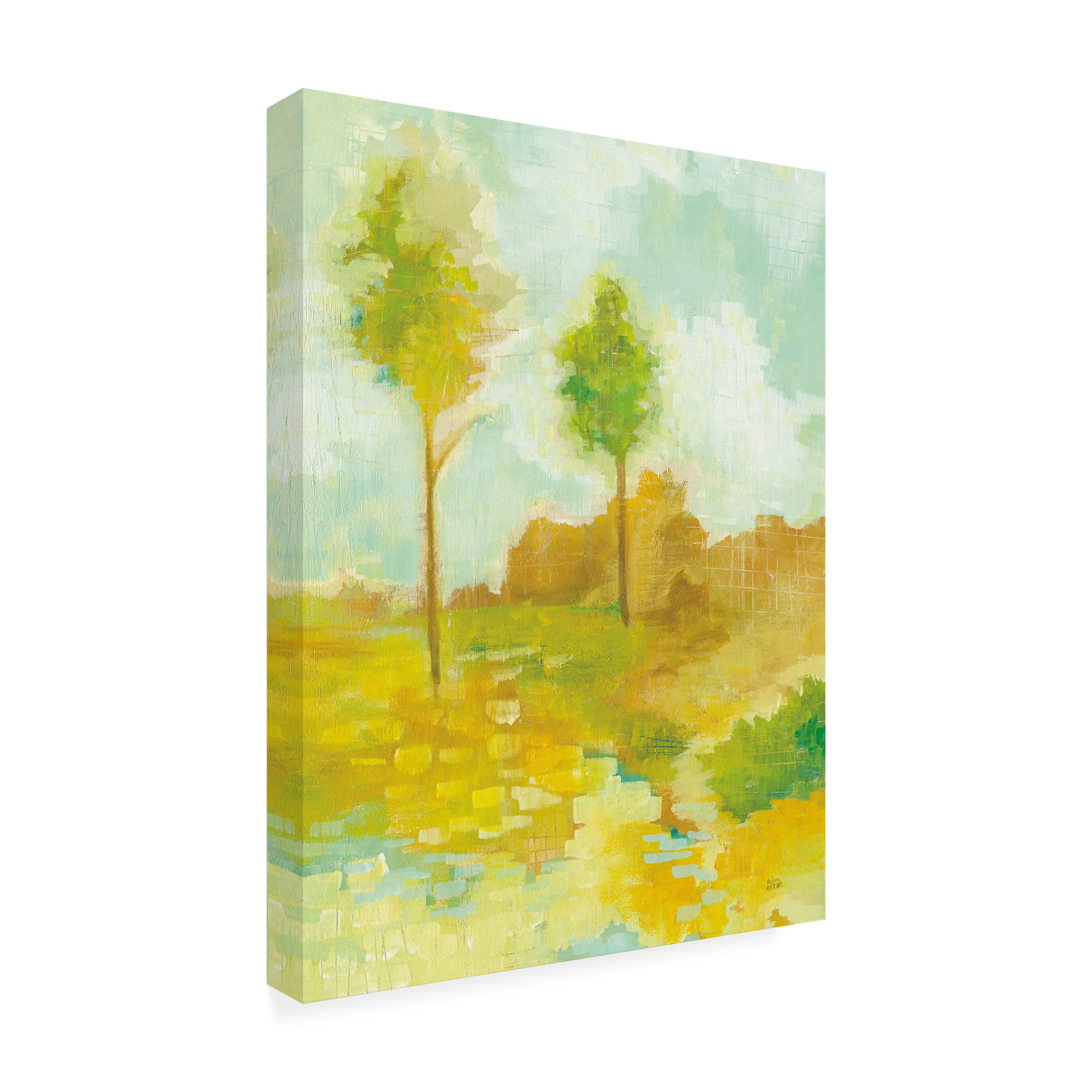 Trademark Fine Art 'Golden Hour III' Canvas Wall Art by Melissa Averinos - Stunning Landscape Painting for Living Room, Bedroom & Office Decor