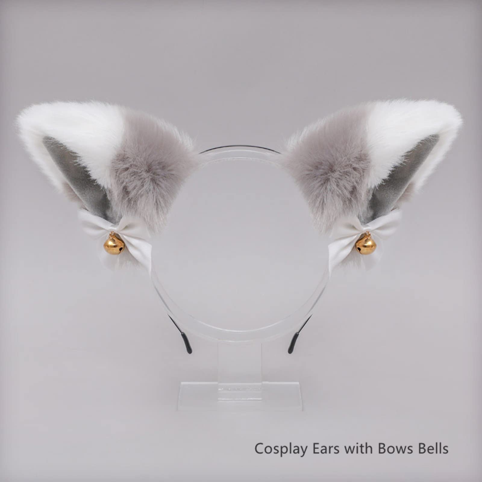 Fxaelian Animal Fox Cat Dog Ears Headband - Cute Fluffy Cosplay Costume Accessories for Halloween, Christmas Party, Anime Conventions & Photo Shoots