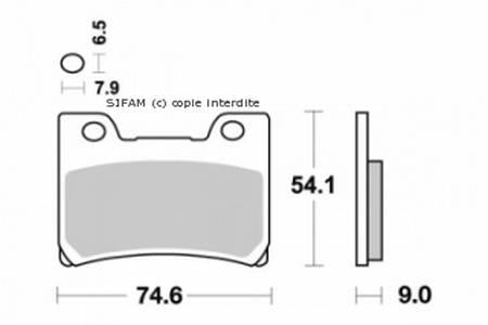 High-Performance Brake Pads FDB37 (VD257) Front Set for Yamaha FZR1000 1991-1993, FZR600 1991-1999, VMAX 1200 1993-1995 - Perfect for Street & Track Racing, Motorcycle Safety Upgrade
