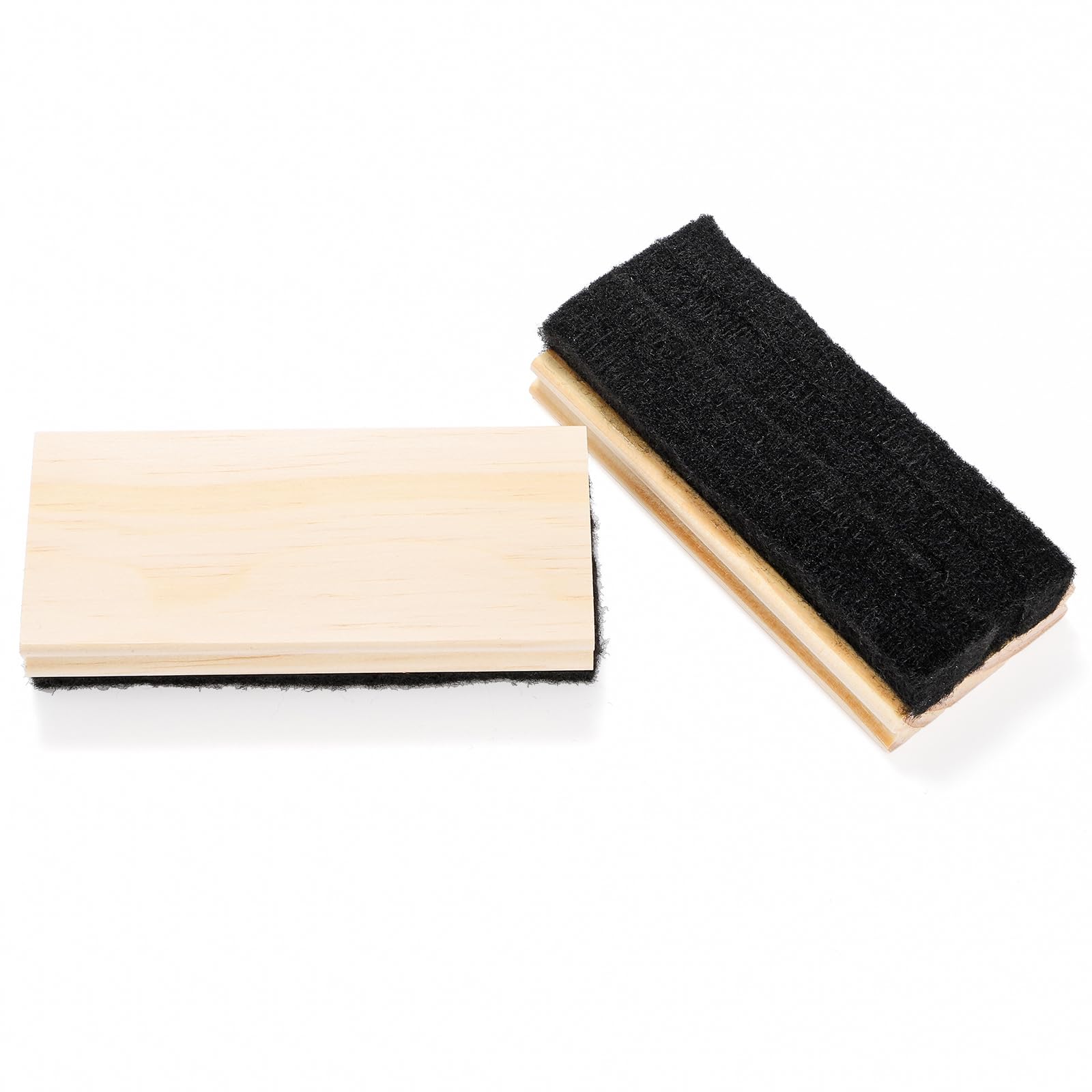 Elsjoy 12 Pack Wood Felt Chalkboard Erasers - Dustless Blackboard Chalk Cleaner for Classroom, School, Office & Home Use - Perfect for Teachers, Students & Chalkboard Cleaning