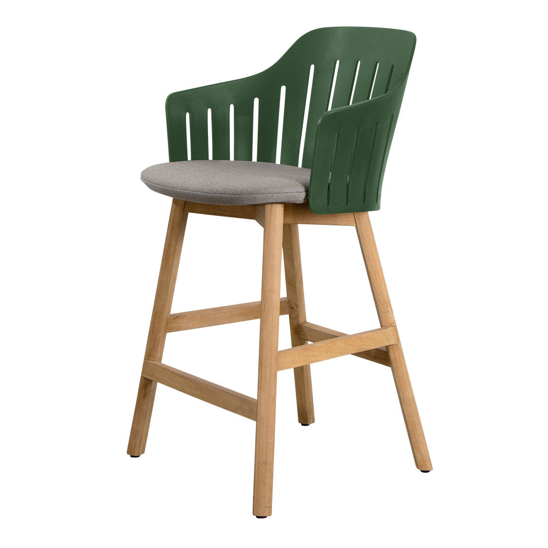 Premium Outdoor Counter Chair with Comfortable Seat Cushion & Durable Wood Base - Perfect for Patio, Deck, Poolside & Backyard Relaxation