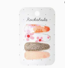 RKH Fabric Hippy Shake Clips - Hair Accessories for Women & Girls | Boho Style Hair Clips for Braids, Ponytails & Updos | Perfect for Festivals, Parties & Everyday Wear