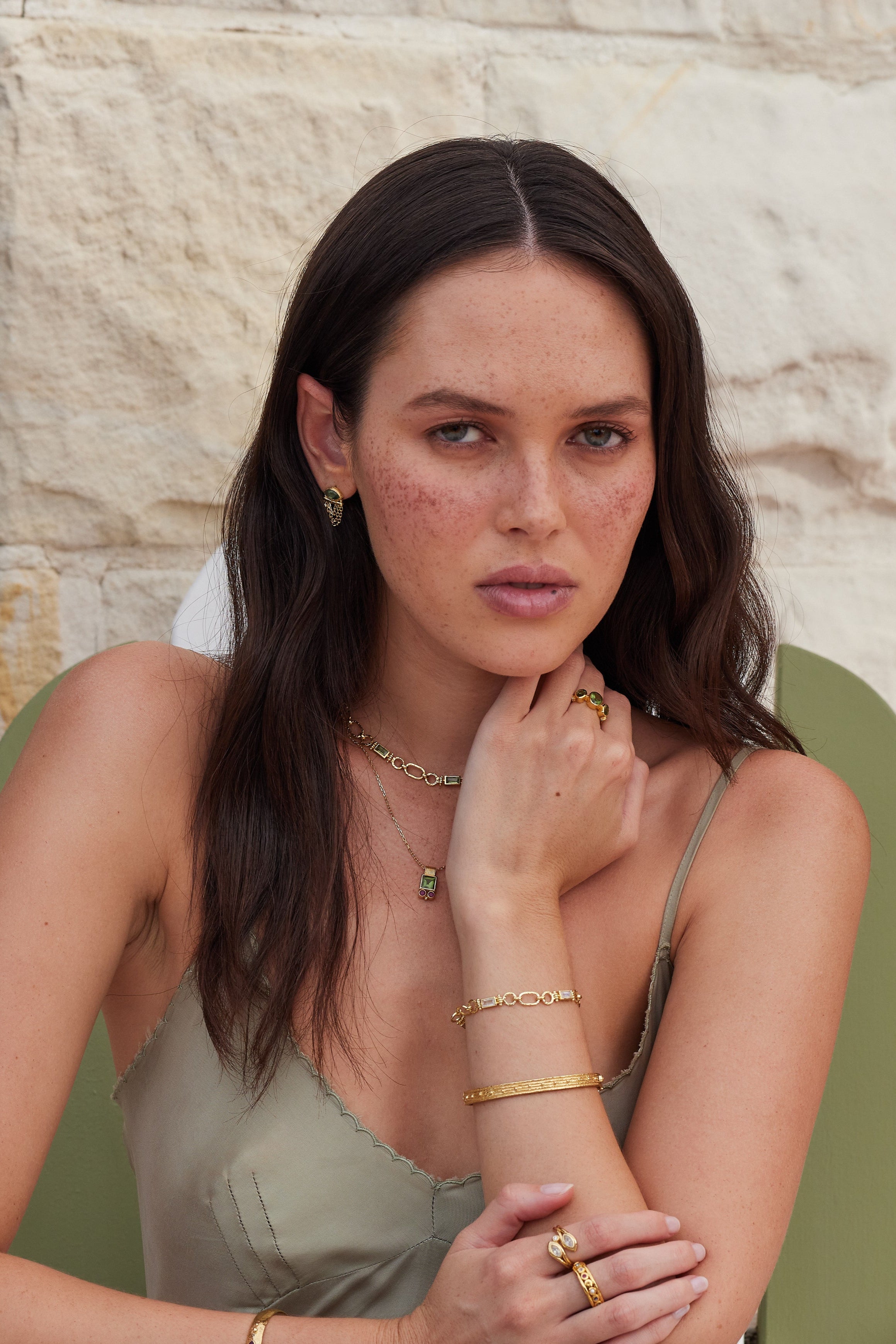 Petra Moonstone Gold Bracelet for Women - Genuine Moonstone Beaded Bracelet with 14K Gold Plating - Perfect for Yoga, Meditation & Spiritual Healing