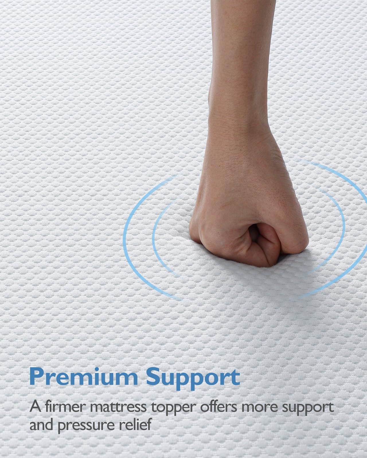 BedStory 3 Inch Firm Memory Foam Mattress Topper for Twin Bed - High Density Support for Back Pain Relief - Perfect for Side Sleepers & Pressure Point Relief